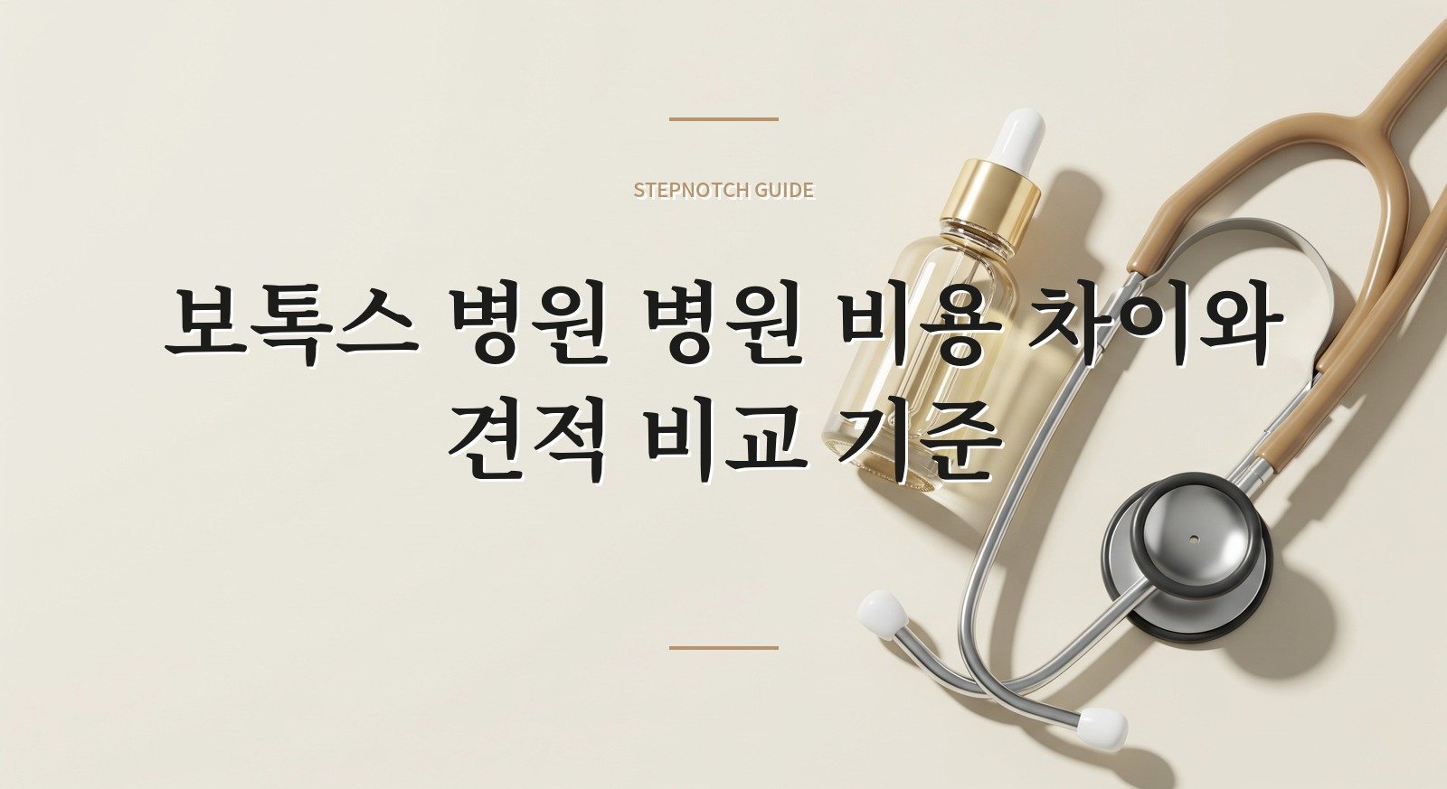 보톡스 병원 병원 비용 차이와 견적 비교 기준 대표 이미지