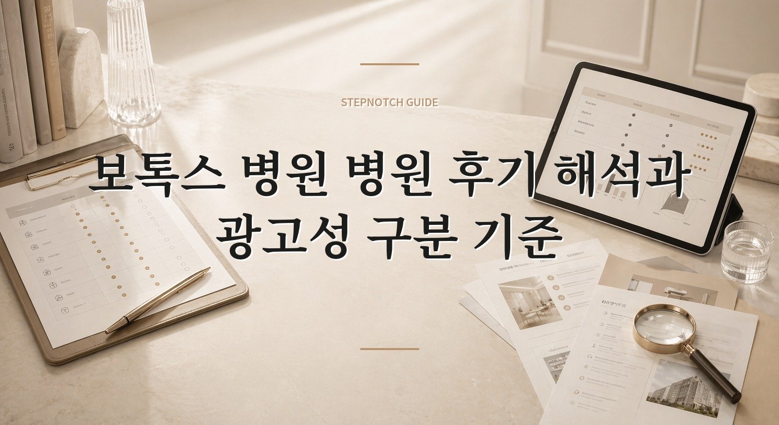 보톡스 병원 병원 후기 해석과 광고성 구분 기준 대표 이미지