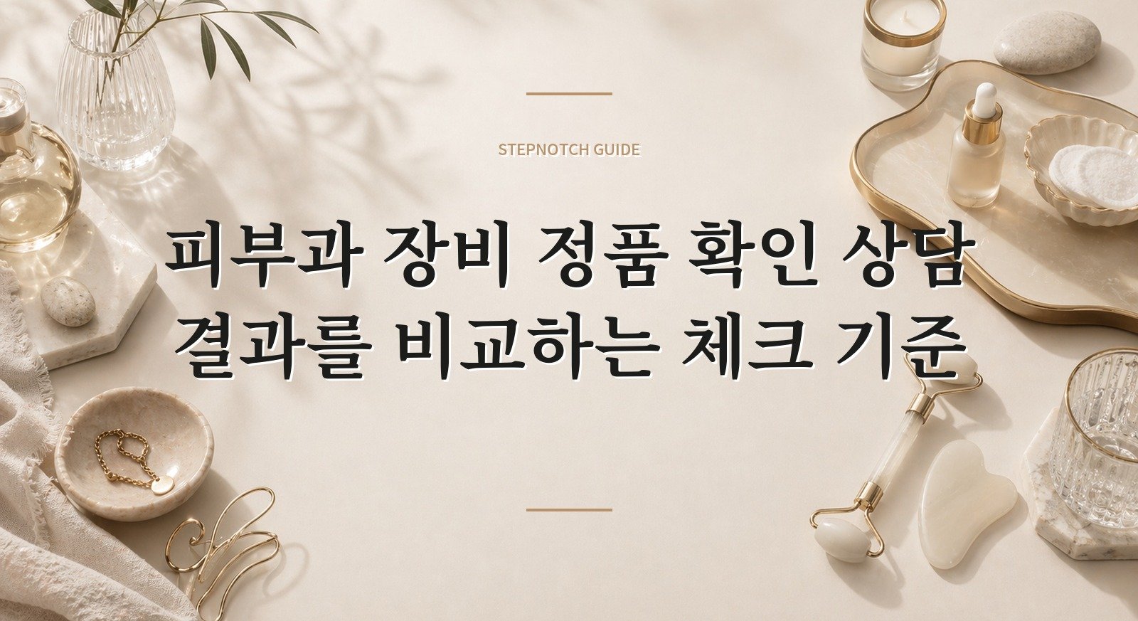 피부과 장비 정품 확인 상담 결과를 비교하는 체크 기준 대표 이미지