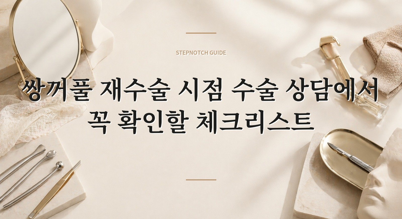 쌍꺼풀 재수술 시점 수술 상담에서 꼭 확인할 체크리스트 대표 이미지