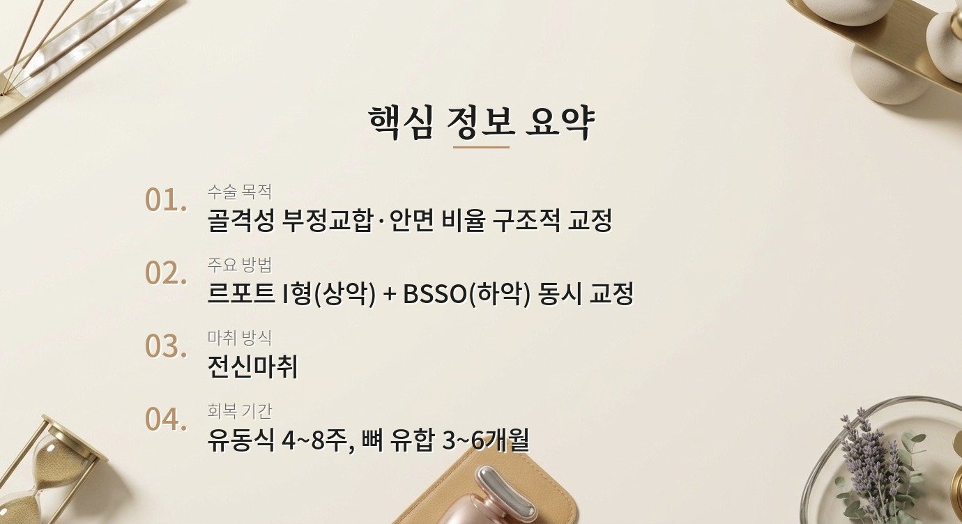 양악 수술이란 무엇이고, 누구에게 필요한 수술인가요? 핵심 정보