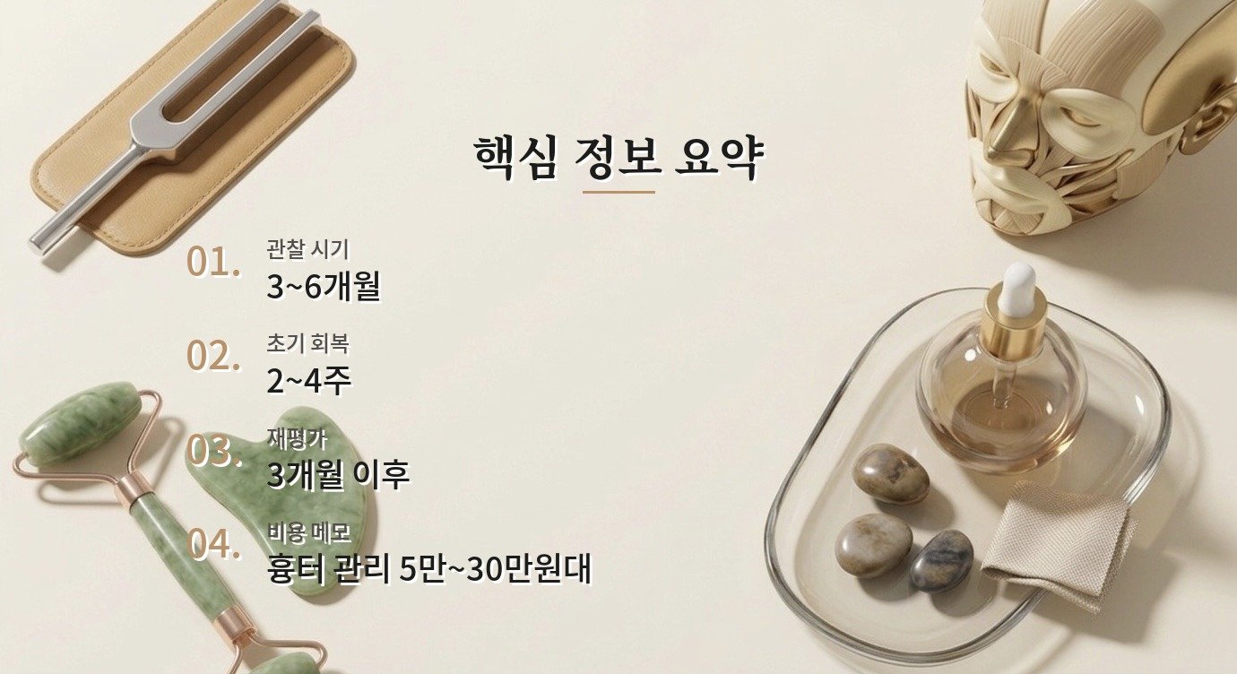 앞트임 흉터 결과 안정화 시기와 재평가 기준 핵심 정보 요약 이미지