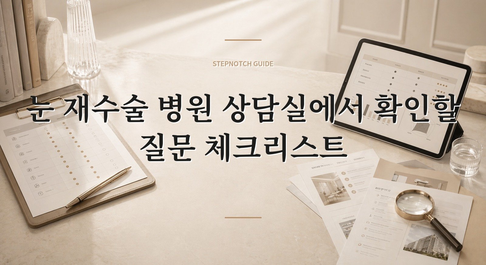눈 재수술 병원 상담실에서 확인할 질문 체크리스트 대표 이미지