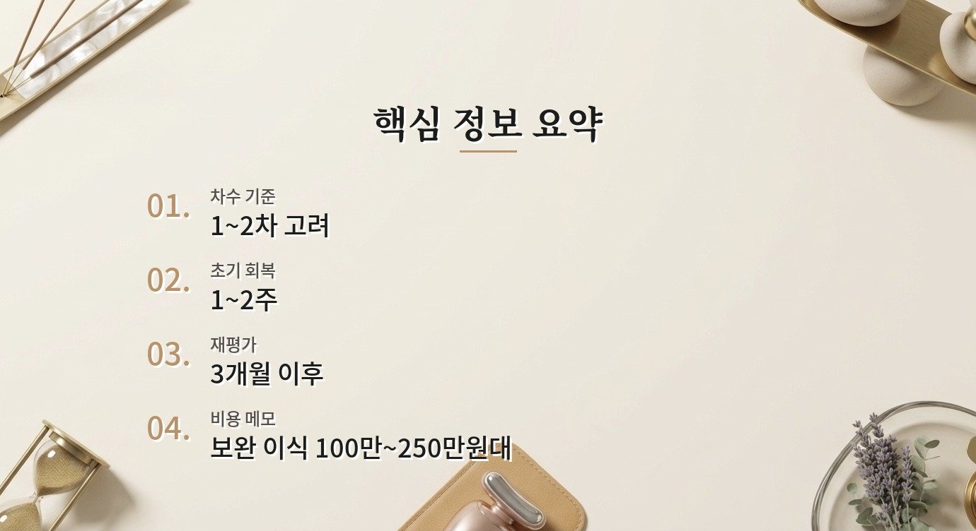 이마 지방이식은 몇 차까지 고려하나요? 핵심 정보