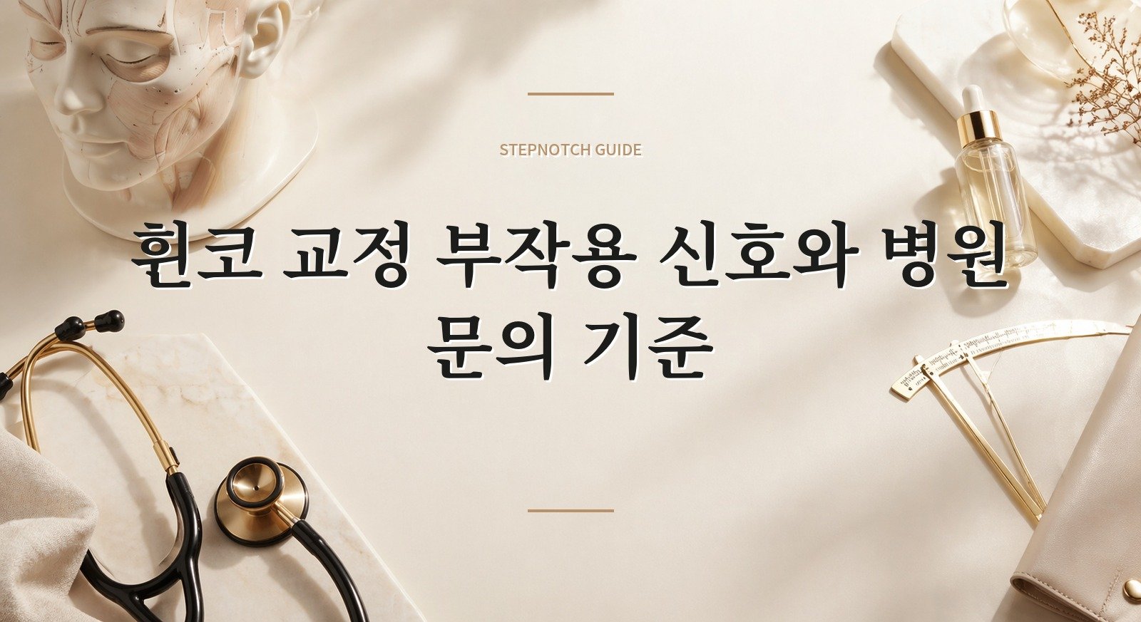 휜코 교정 부작용 신호와 병원 문의 기준 대표 이미지