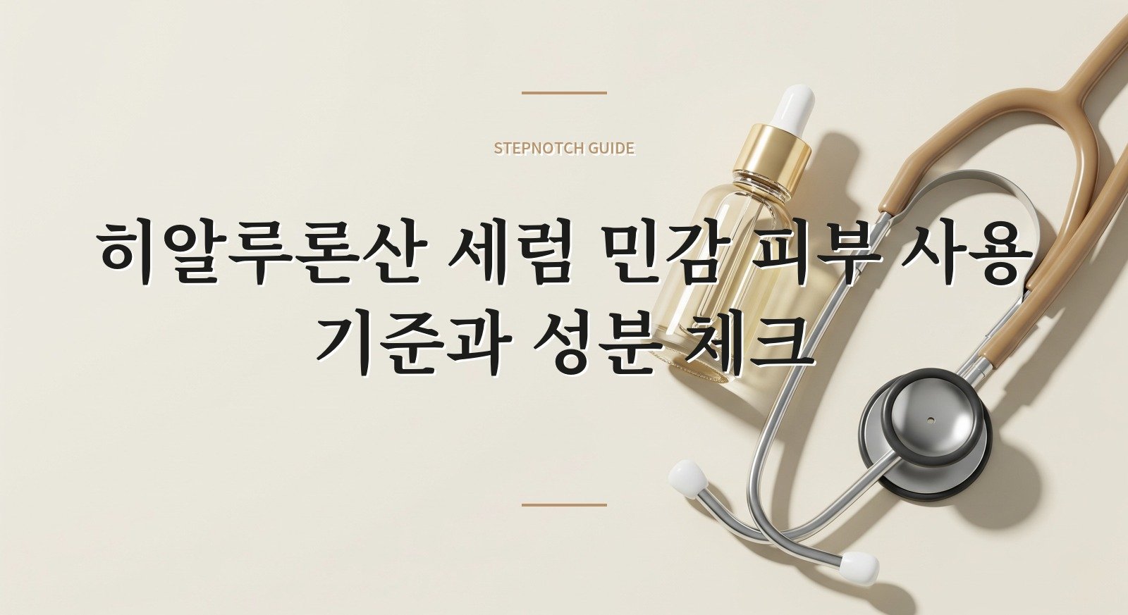 히알루론산 세럼 민감 피부 사용 기준과 성분 체크 대표 이미지