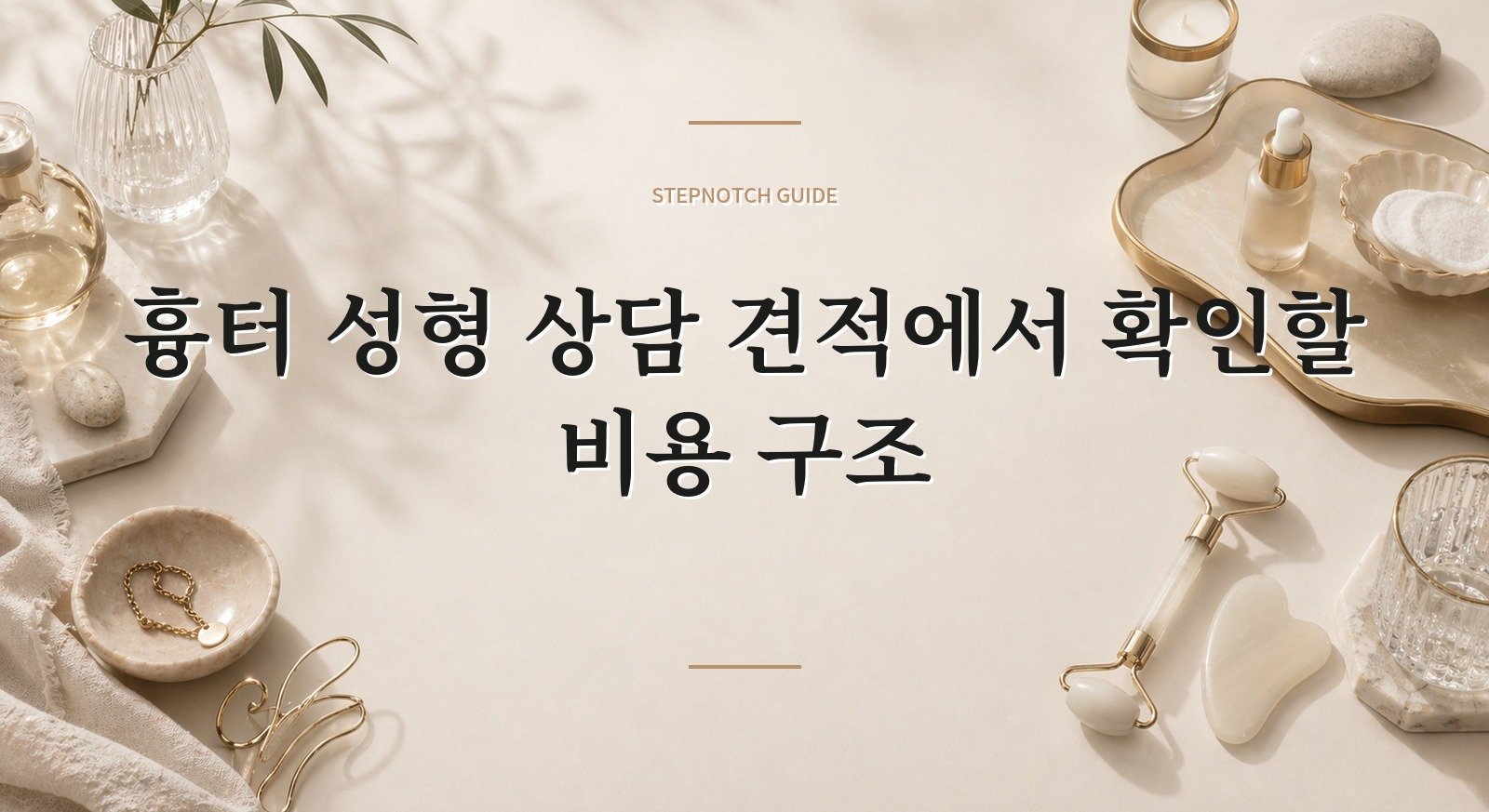 흉터 성형 상담 견적에서 확인할 비용 구조 대표 이미지