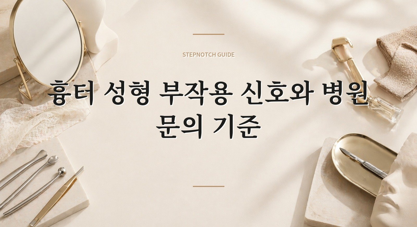 흉터 성형 부작용 신호와 병원 문의 기준 대표 이미지