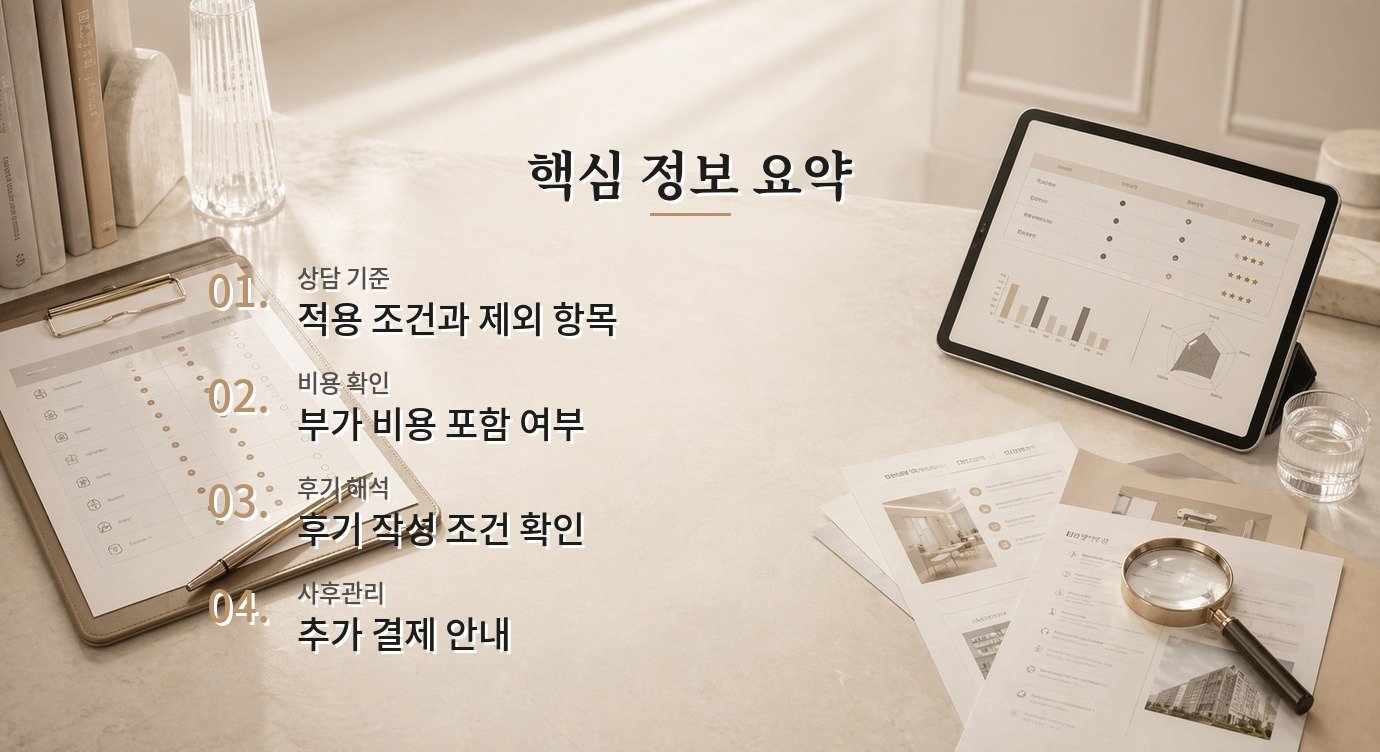 이벤트가 병원 병원 선택 기준과 상담 전 체크포인트 핵심 정보 요약 이미지