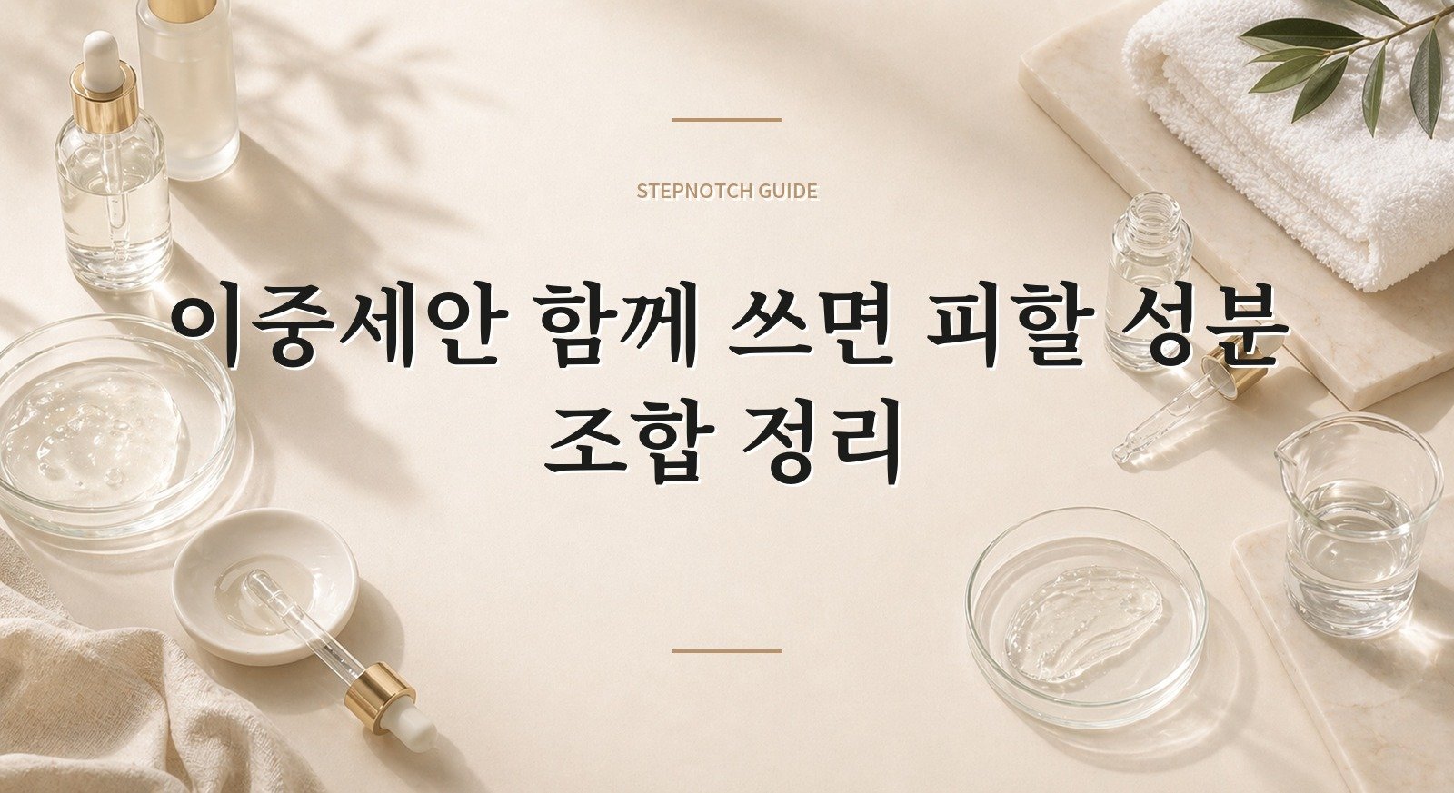 이중세안 함께 쓰면 피할 성분 조합 정리 대표 이미지