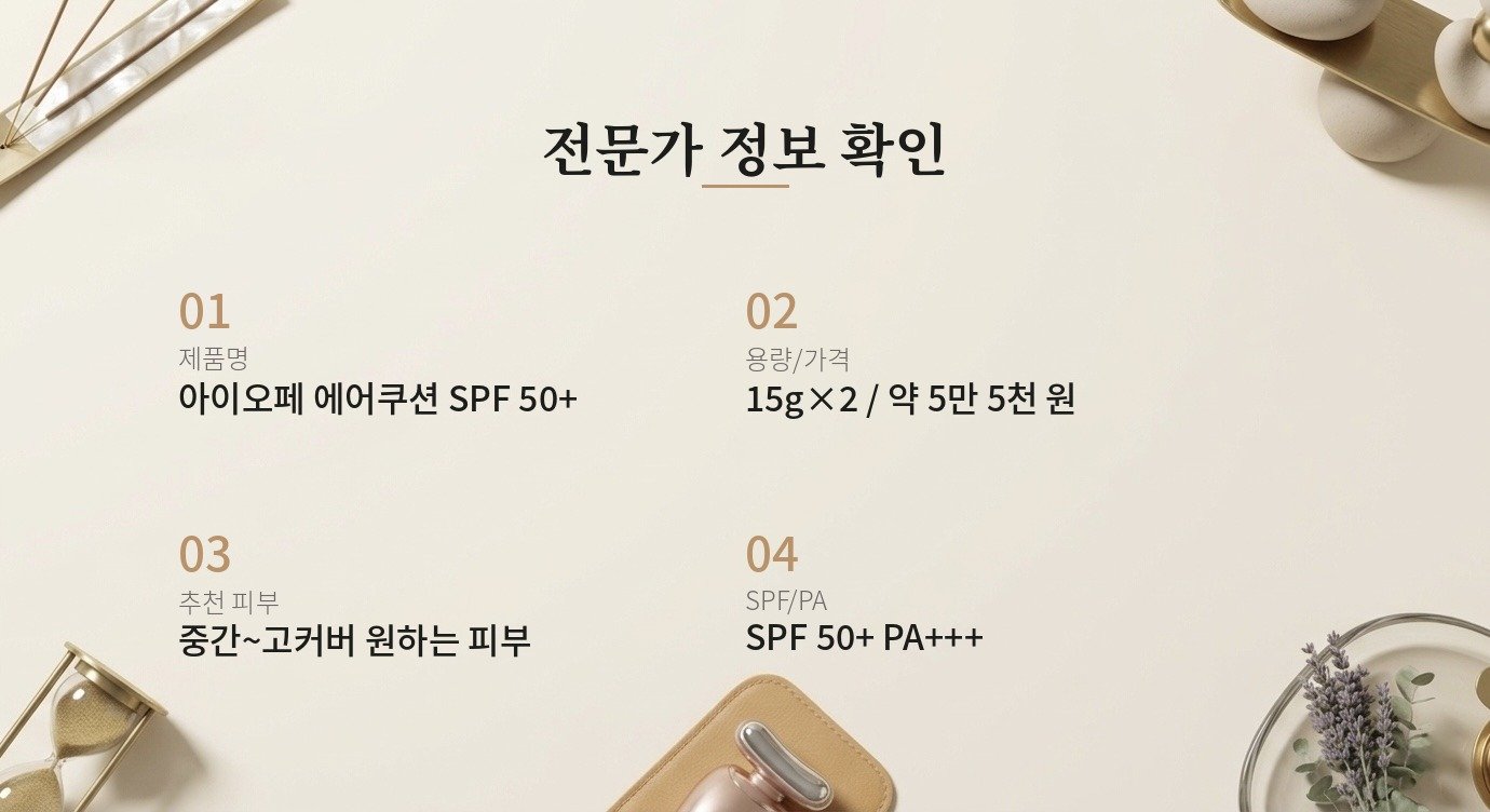 아이오페 에어쿠션 리뷰 | STEPNOTCH 핵심 정보