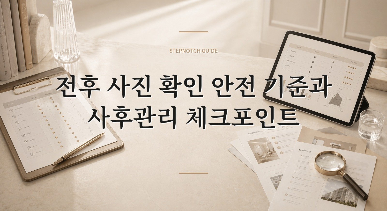 전후 사진 확인 안전 기준과 사후관리 체크포인트 대표 이미지