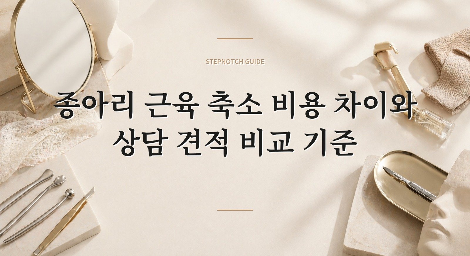종아리 근육 축소 비용 차이와 상담 견적 비교 기준 대표 이미지