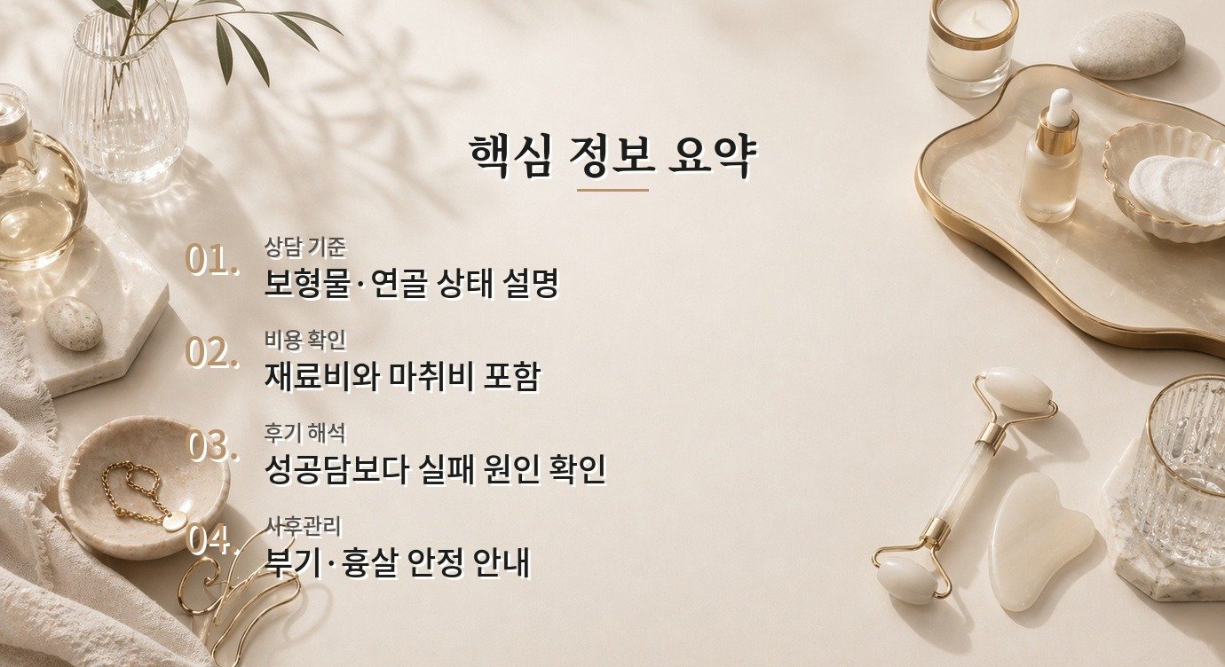 코 재수술 병원 병원 선택 기준과 상담 전 체크포인트 핵심 정보 요약 이미지