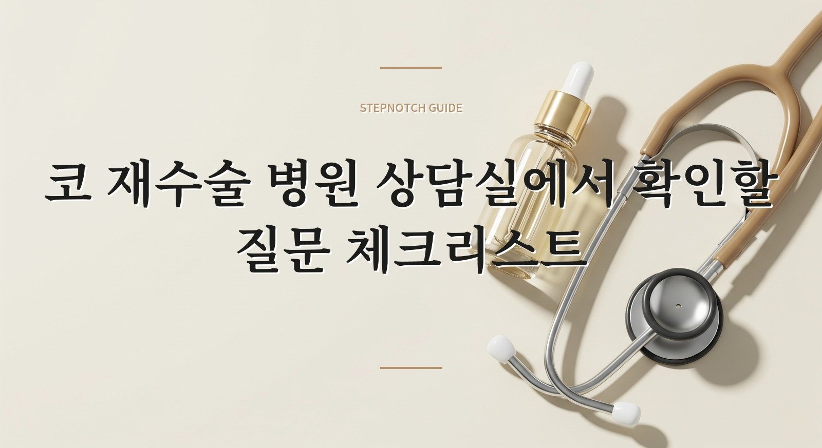 코 재수술 병원 상담실에서 확인할 질문 체크리스트 대표 이미지