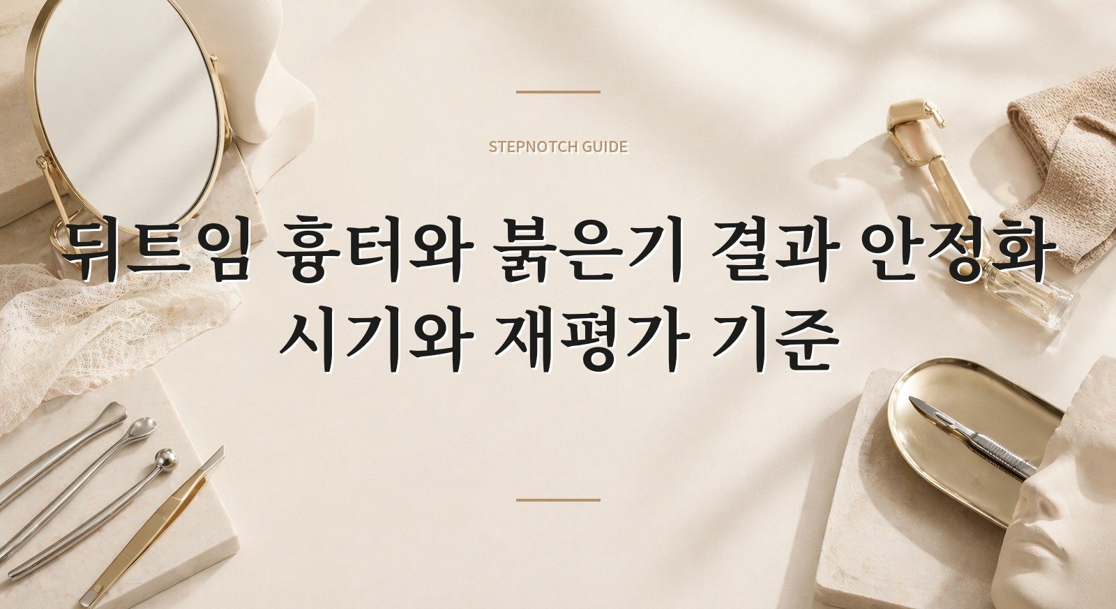 뒤트임 흉터와 붉은기 결과 안정화 시기와 재평가 기준 대표 이미지