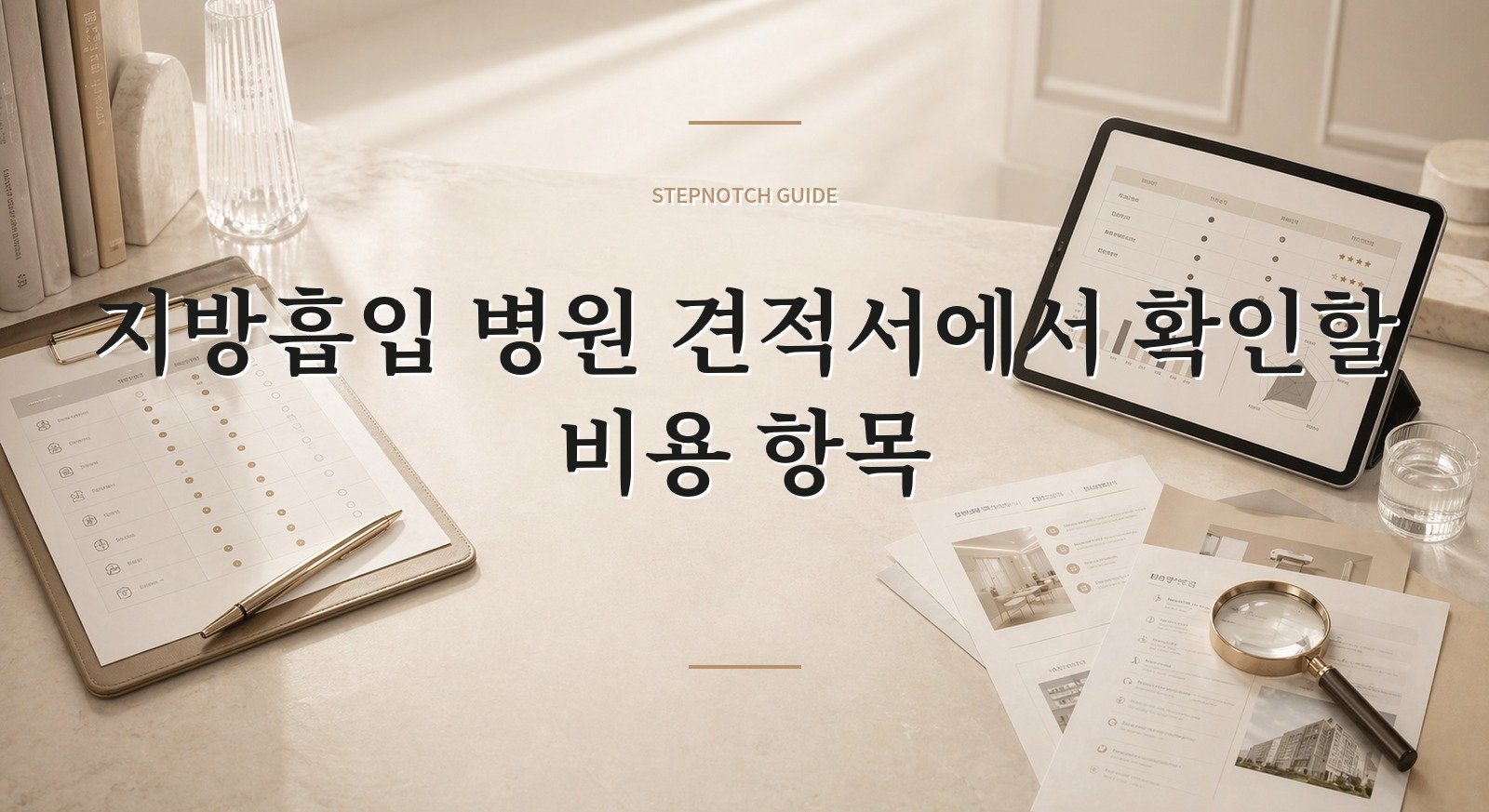 지방흡입 병원 견적서에서 확인할 비용 항목 대표 이미지