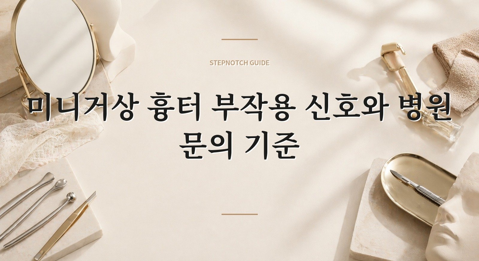 미니거상 흉터 부작용 신호와 병원 문의 기준 대표 이미지