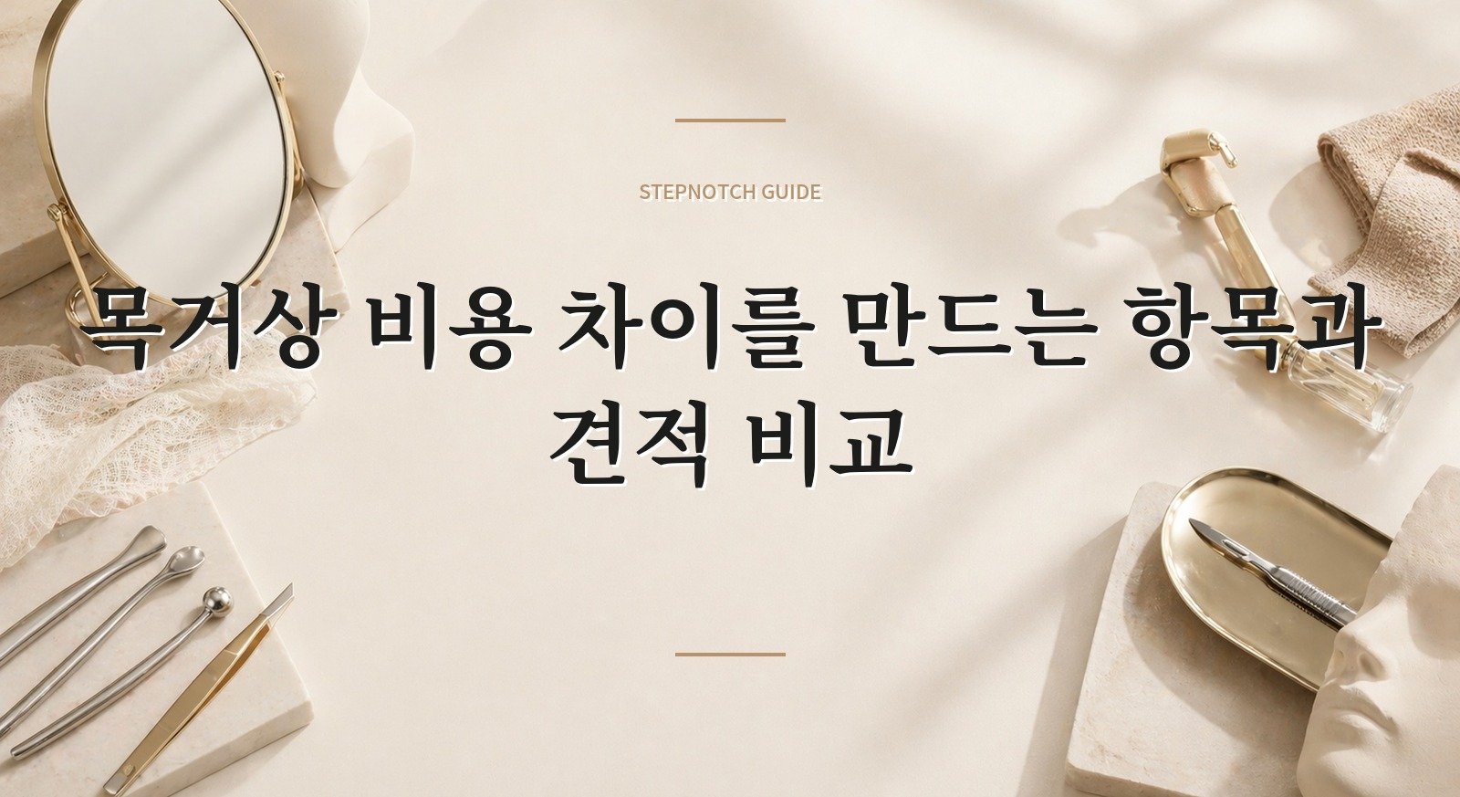 목거상 비용 차이를 만드는 항목과 견적 비교 대표 이미지