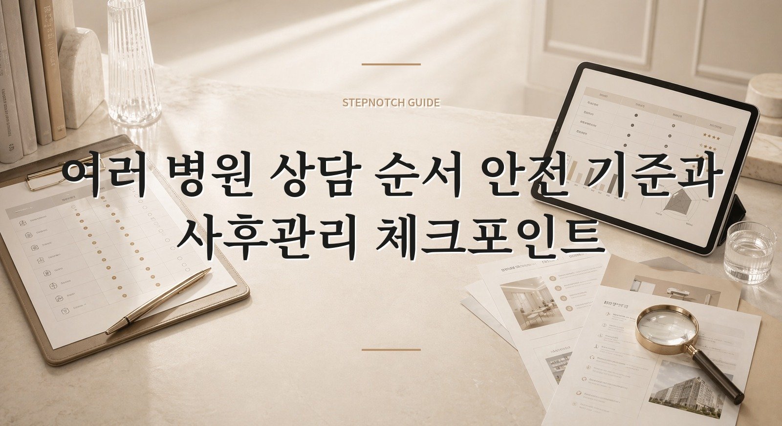 여러 병원 상담 순서 안전 기준과 사후관리 체크포인트 대표 이미지