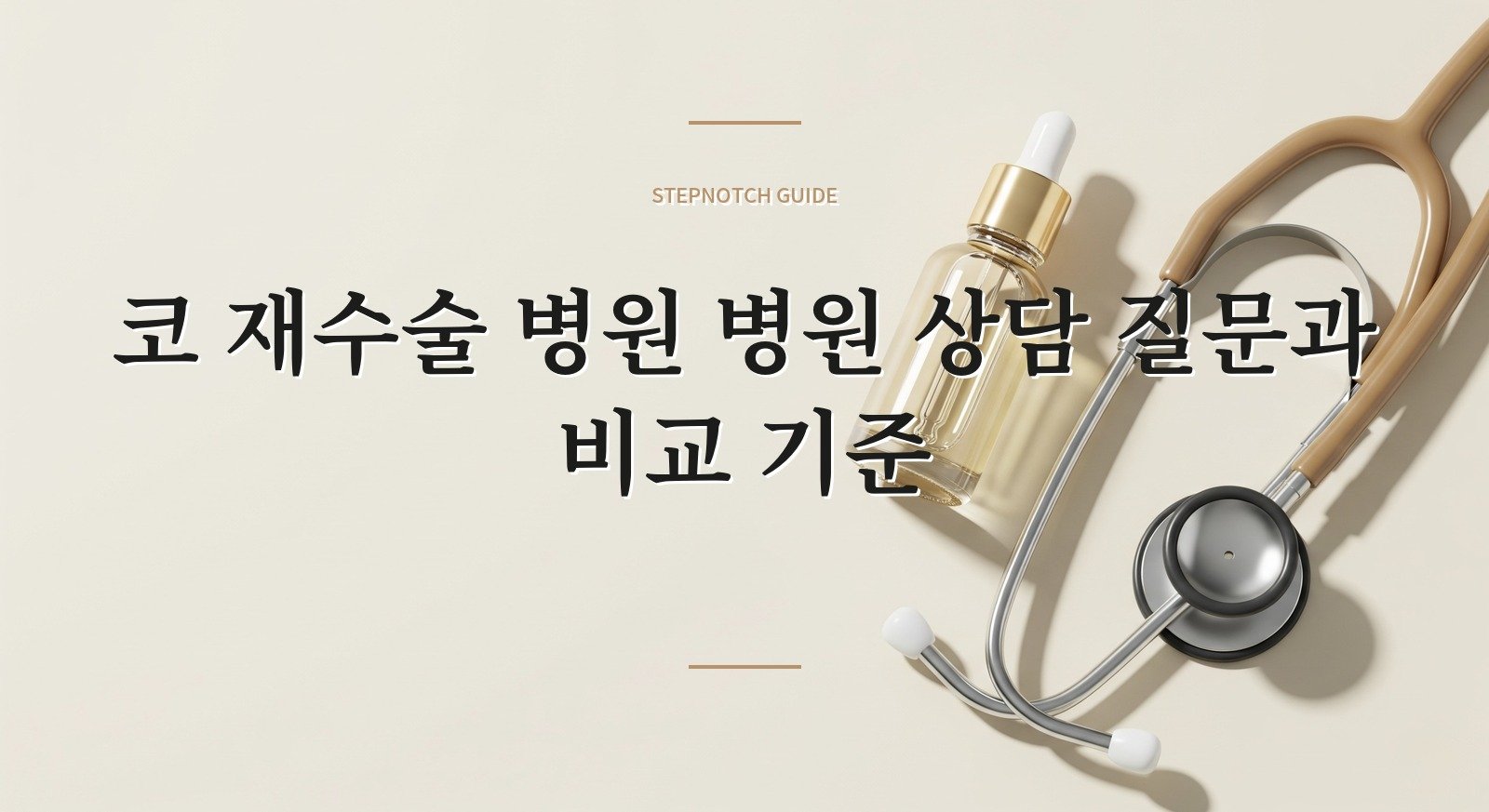 코 재수술 병원 병원 상담 질문과 비교 기준