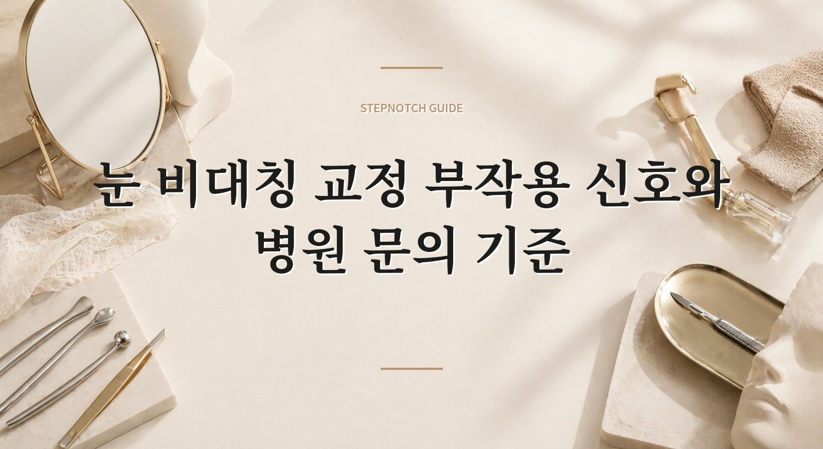 눈 비대칭 교정 부작용 신호와 병원 문의 기준 대표 이미지
