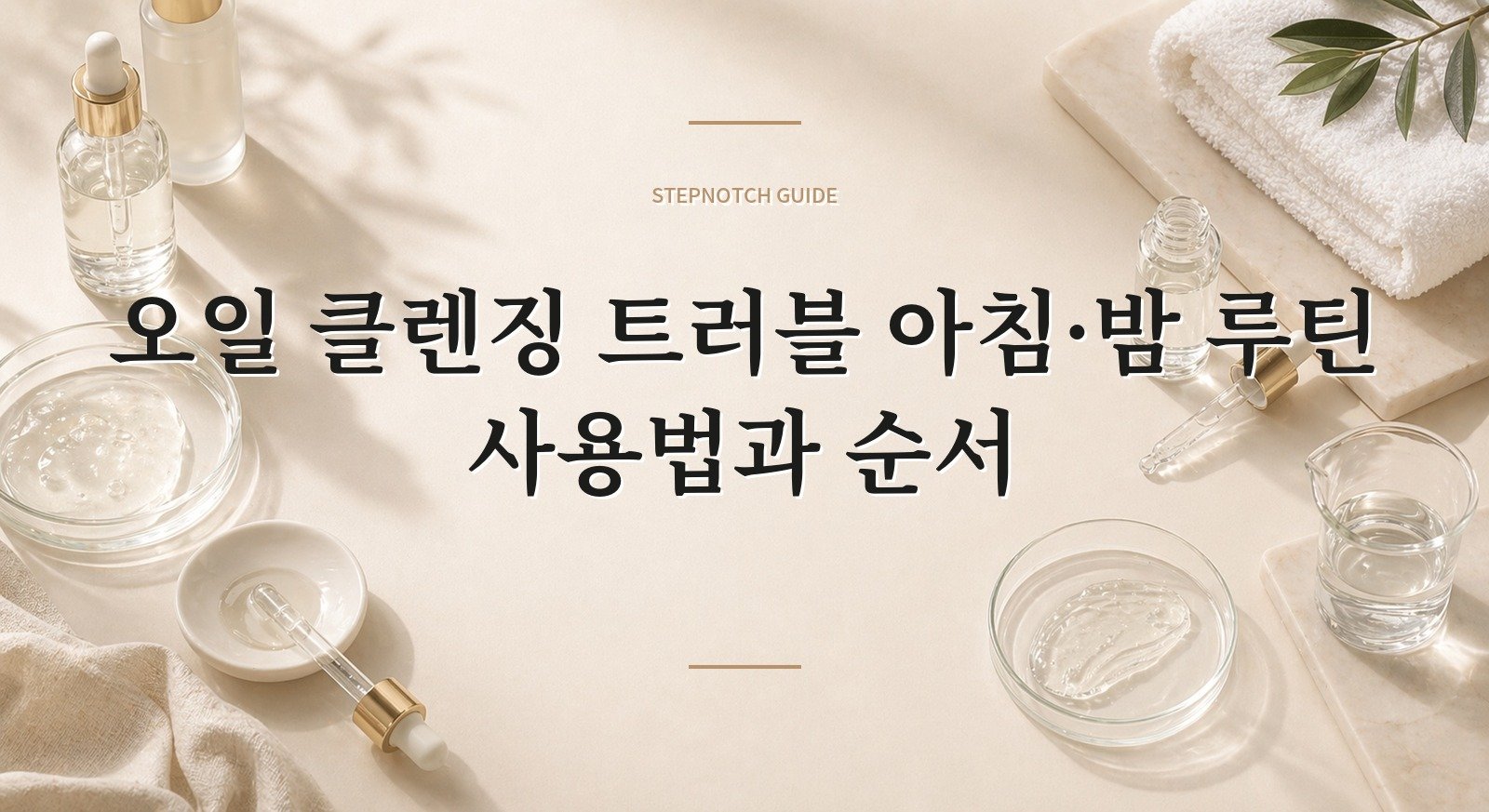 오일 클렌징 트러블 아침·밤 루틴 사용법과 순서 대표 이미지