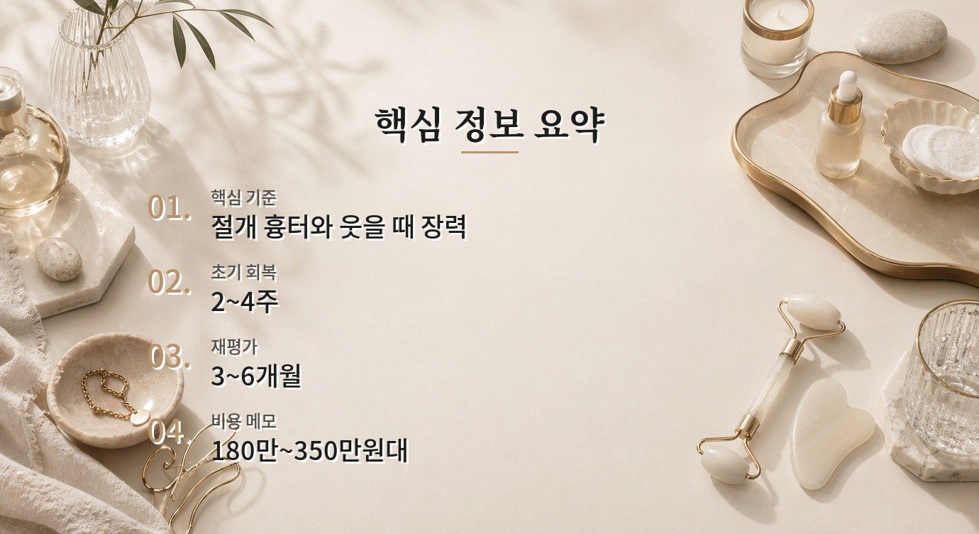 인중축소 당김 회복 단계별 변화와 관리 기준 핵심 정보 요약 이미지