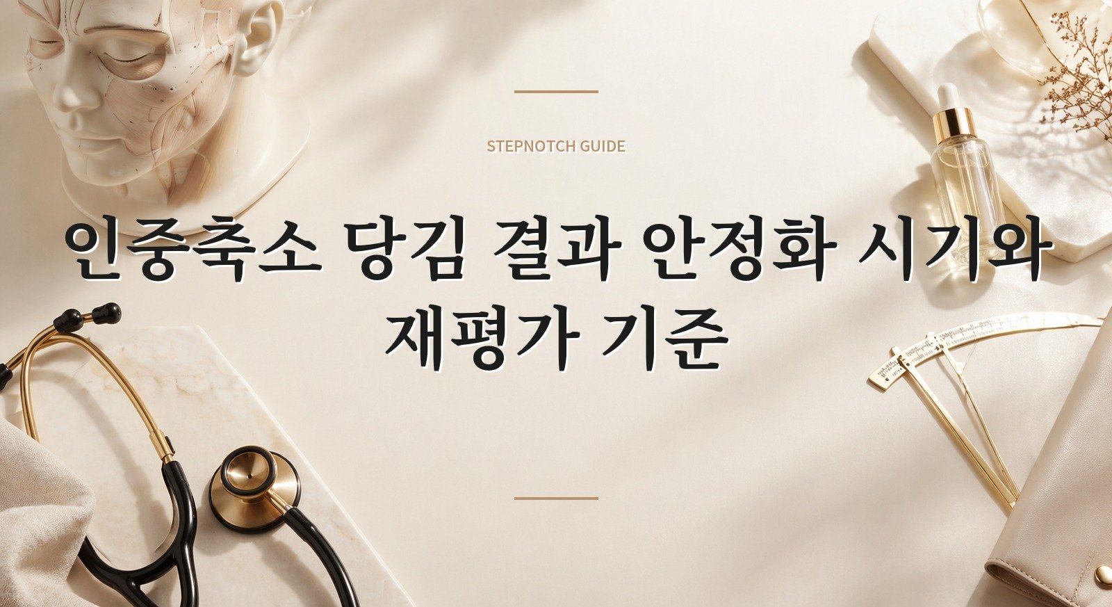 인중축소 당김 결과 안정화 시기와 재평가 기준 대표 이미지