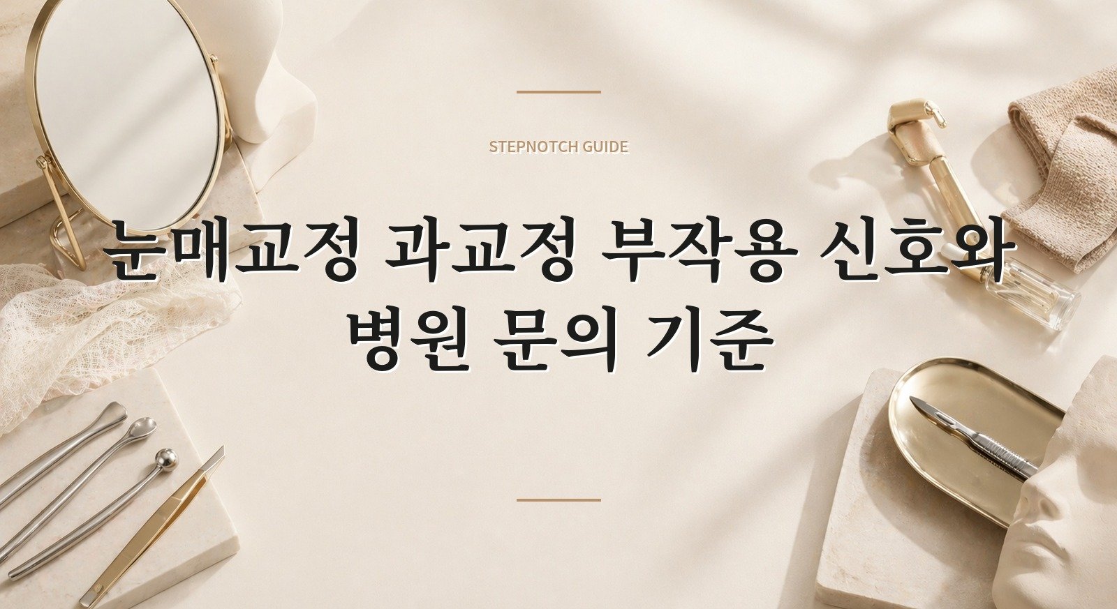 눈매교정 과교정 부작용 신호와 병원 문의 기준 대표 이미지