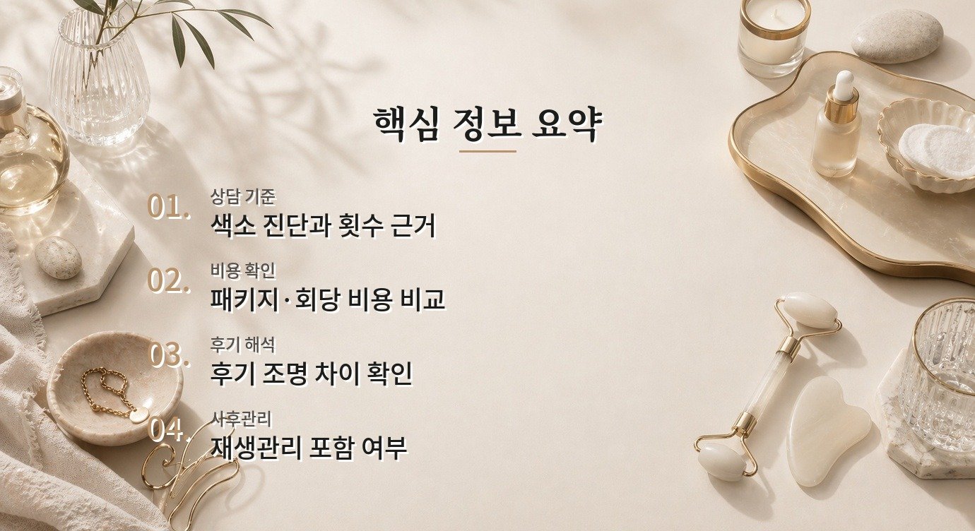 레이저토닝 병원 병원 후기 해석과 광고성 구분 기준 핵심 정보 요약 이미지