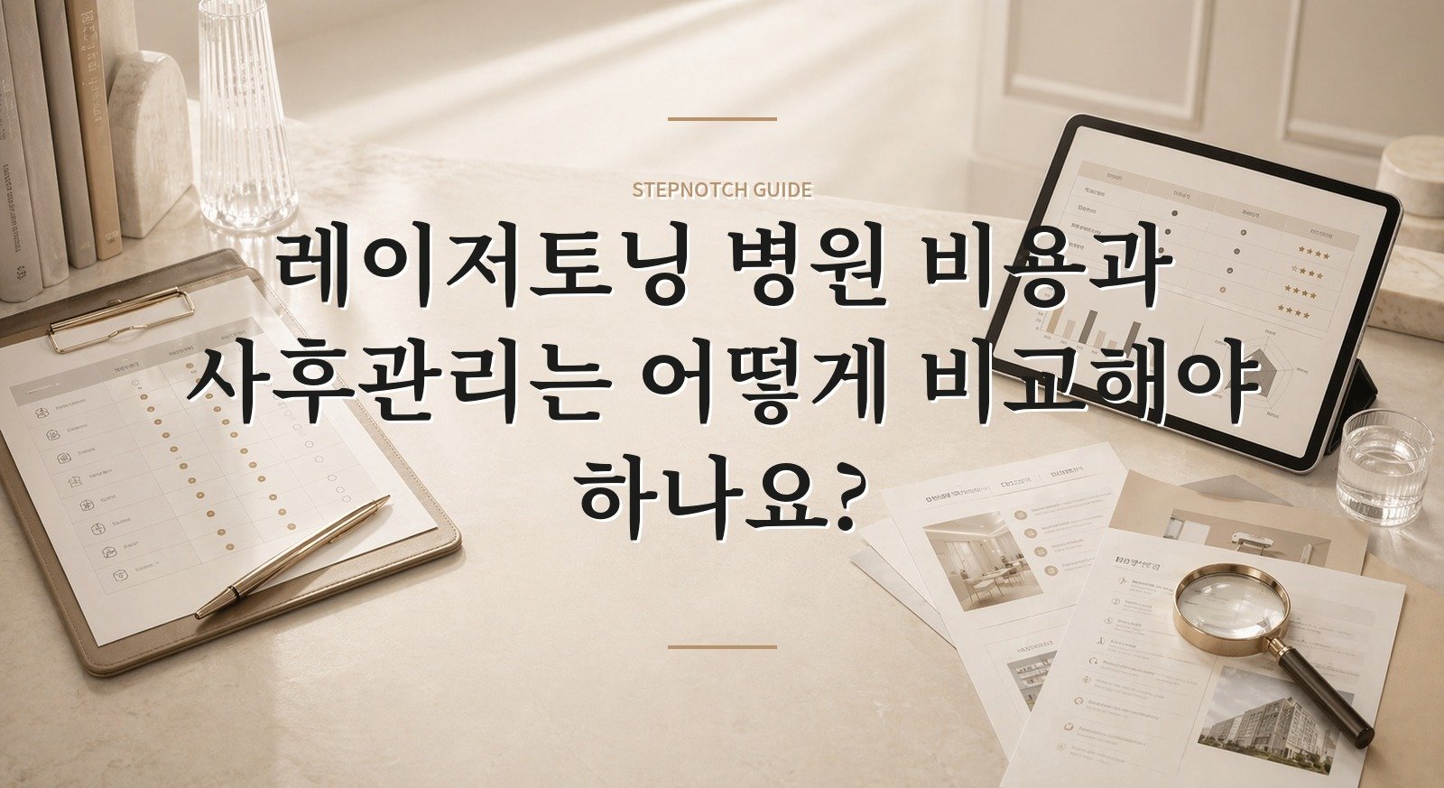 레이저토닝 병원 비용과 사후관리는 어떻게 비교해야 하나요? 대표 이미지