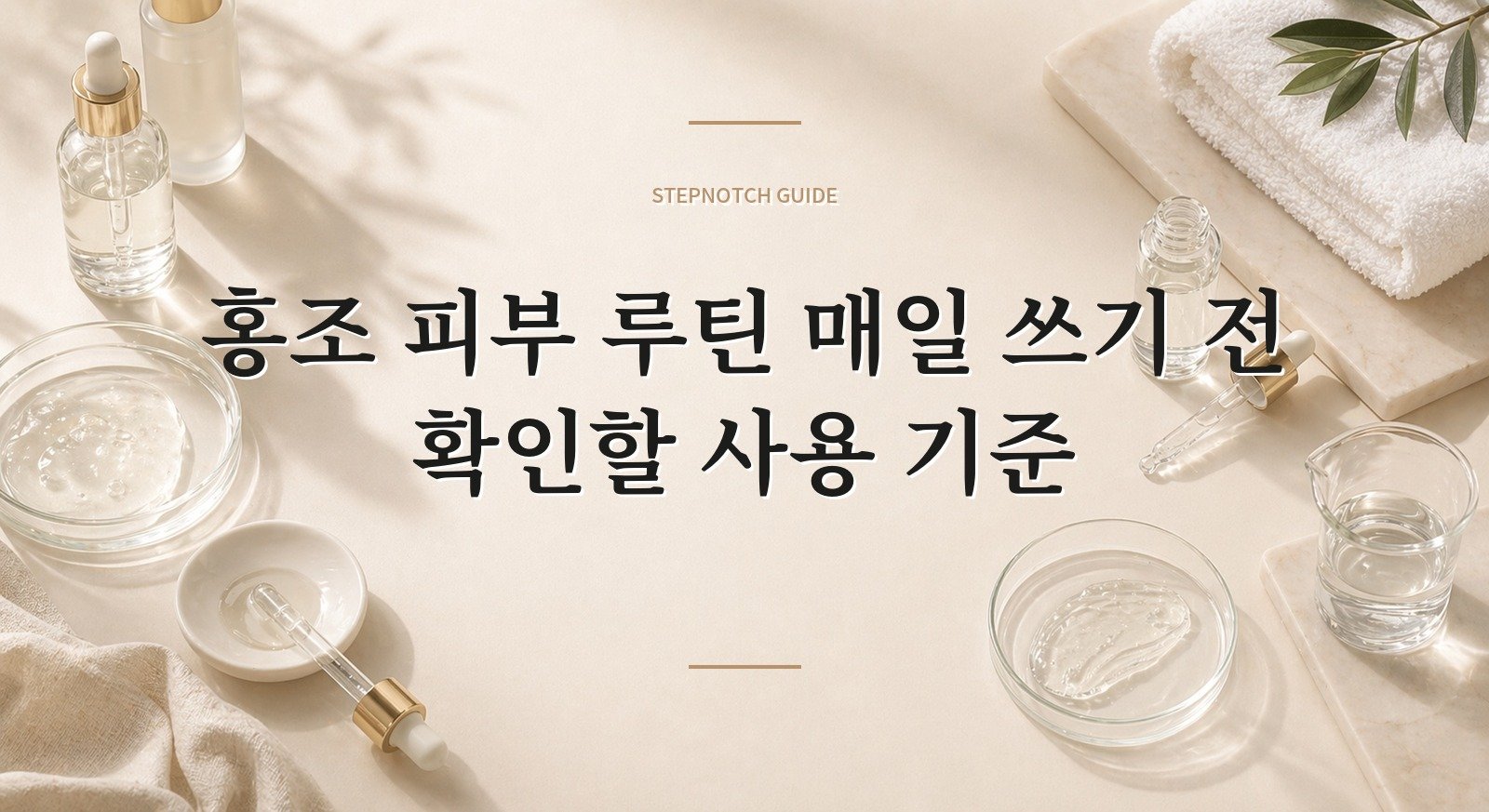 홍조 피부 루틴 매일 쓰기 전 확인할 사용 기준 대표 이미지