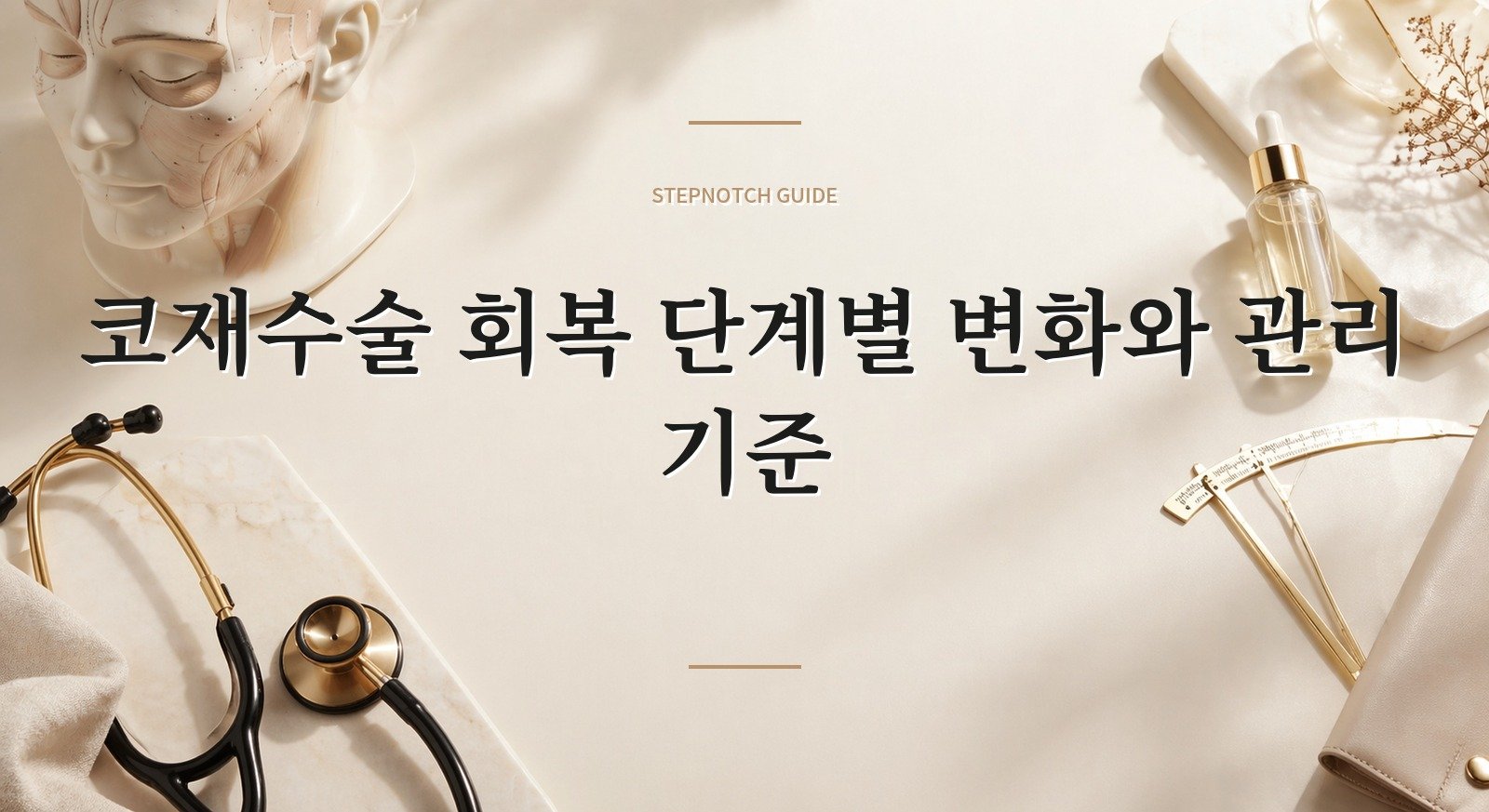 코재수술 회복 단계별 변화와 관리 기준 대표 이미지