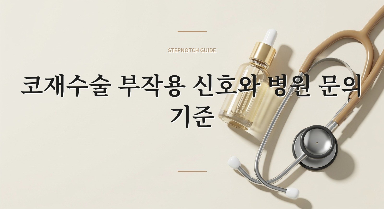 코재수술 부작용 신호와 병원 문의 기준 대표 이미지