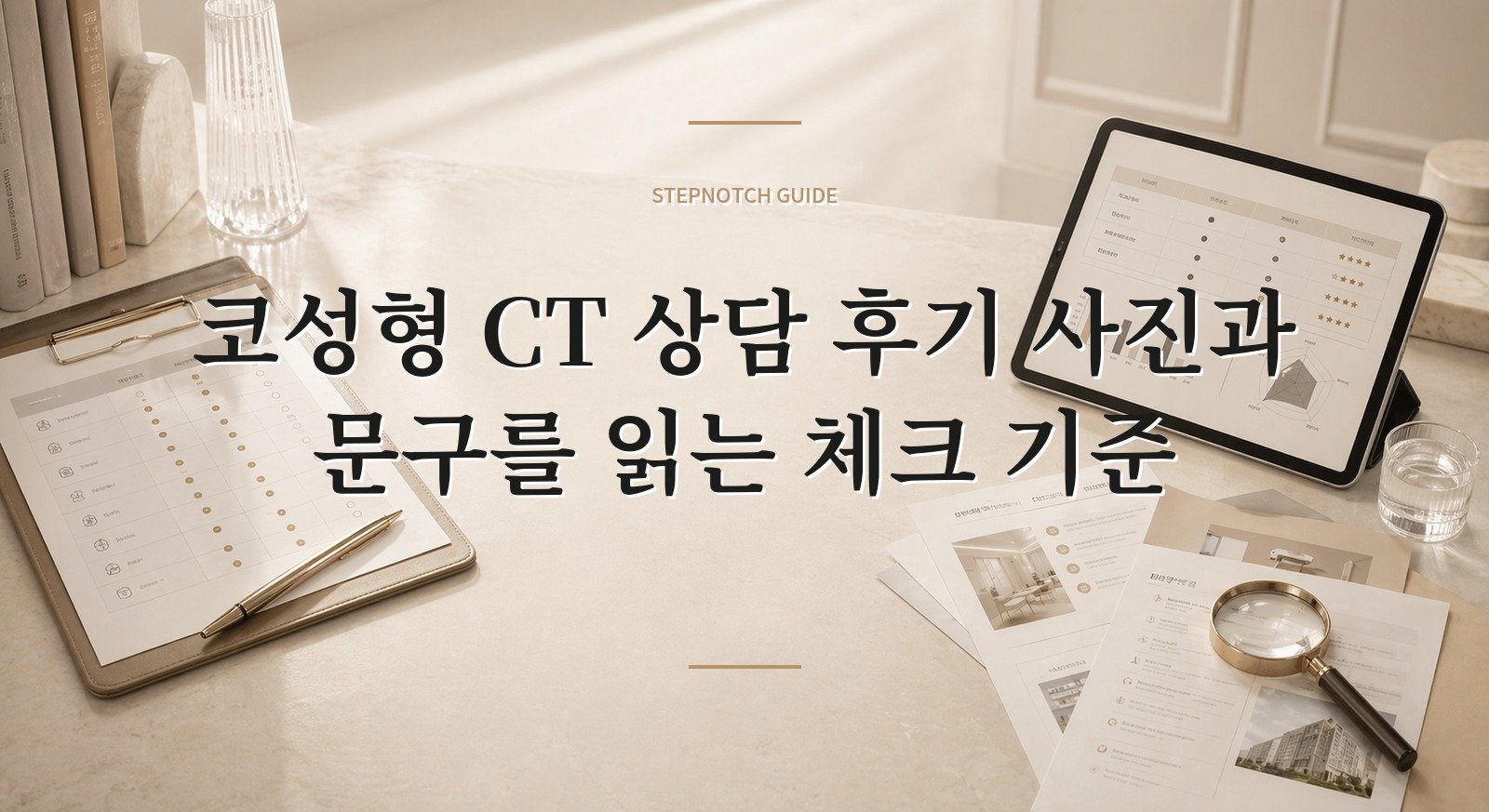 코성형 CT 상담 후기 사진과 문구를 읽는 체크 기준 대표 이미지