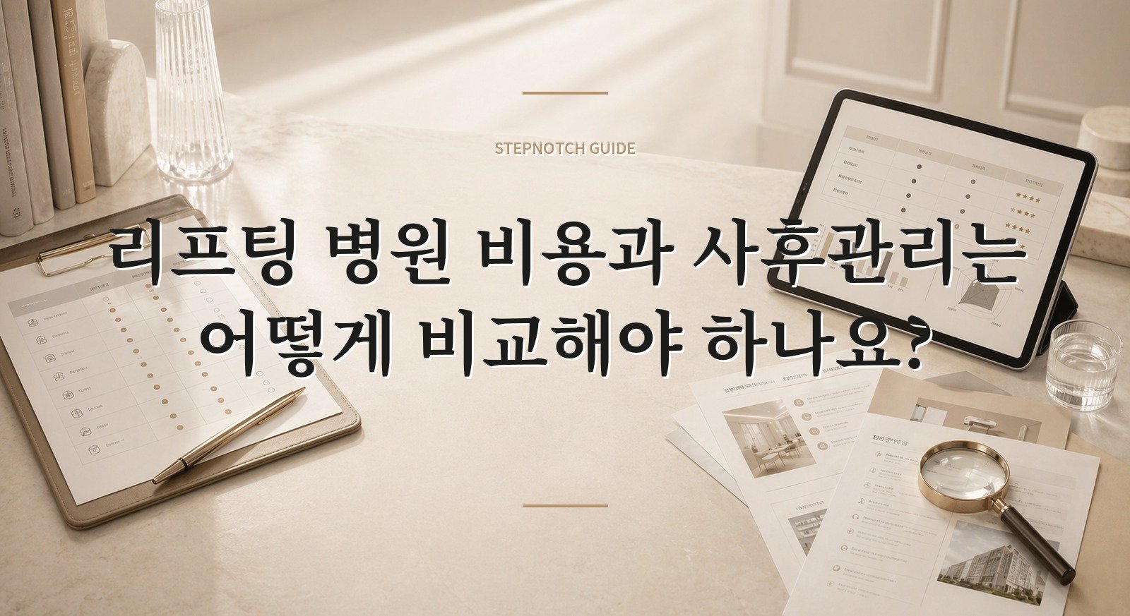 리프팅 병원 비용과 사후관리는 어떻게 비교해야 하나요? 대표 이미지