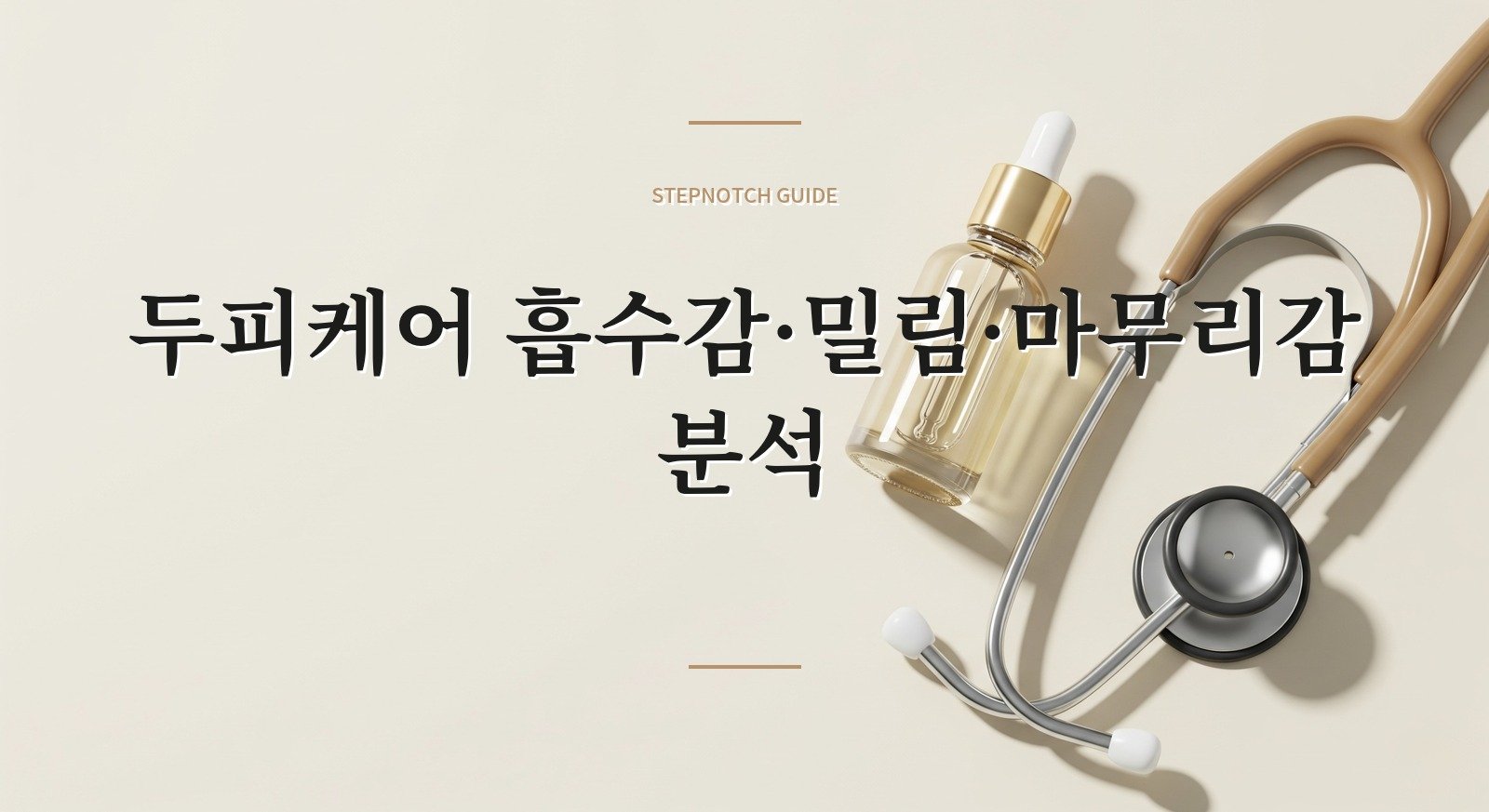 두피케어 흡수감·밀림·마무리감 분석 대표 이미지