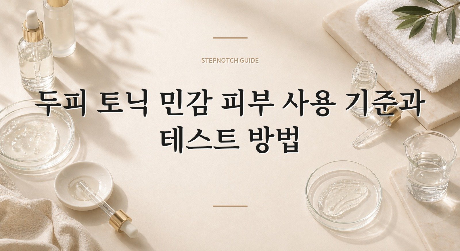 두피 토닉 민감 피부 사용 기준과 테스트 방법