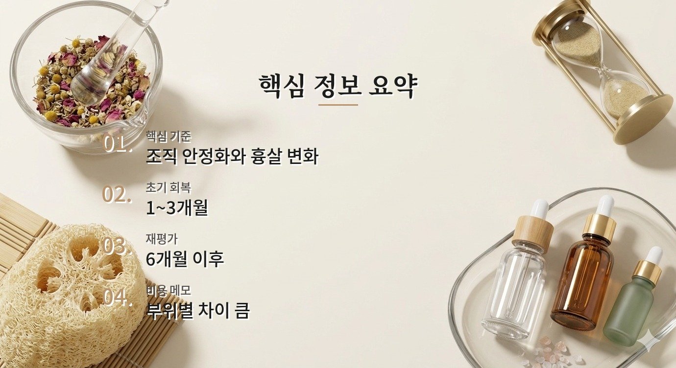 성형 재수술 대기 기간 비용 차이를 만드는 항목과 견적 비교 핵심 정보 요약 이미지