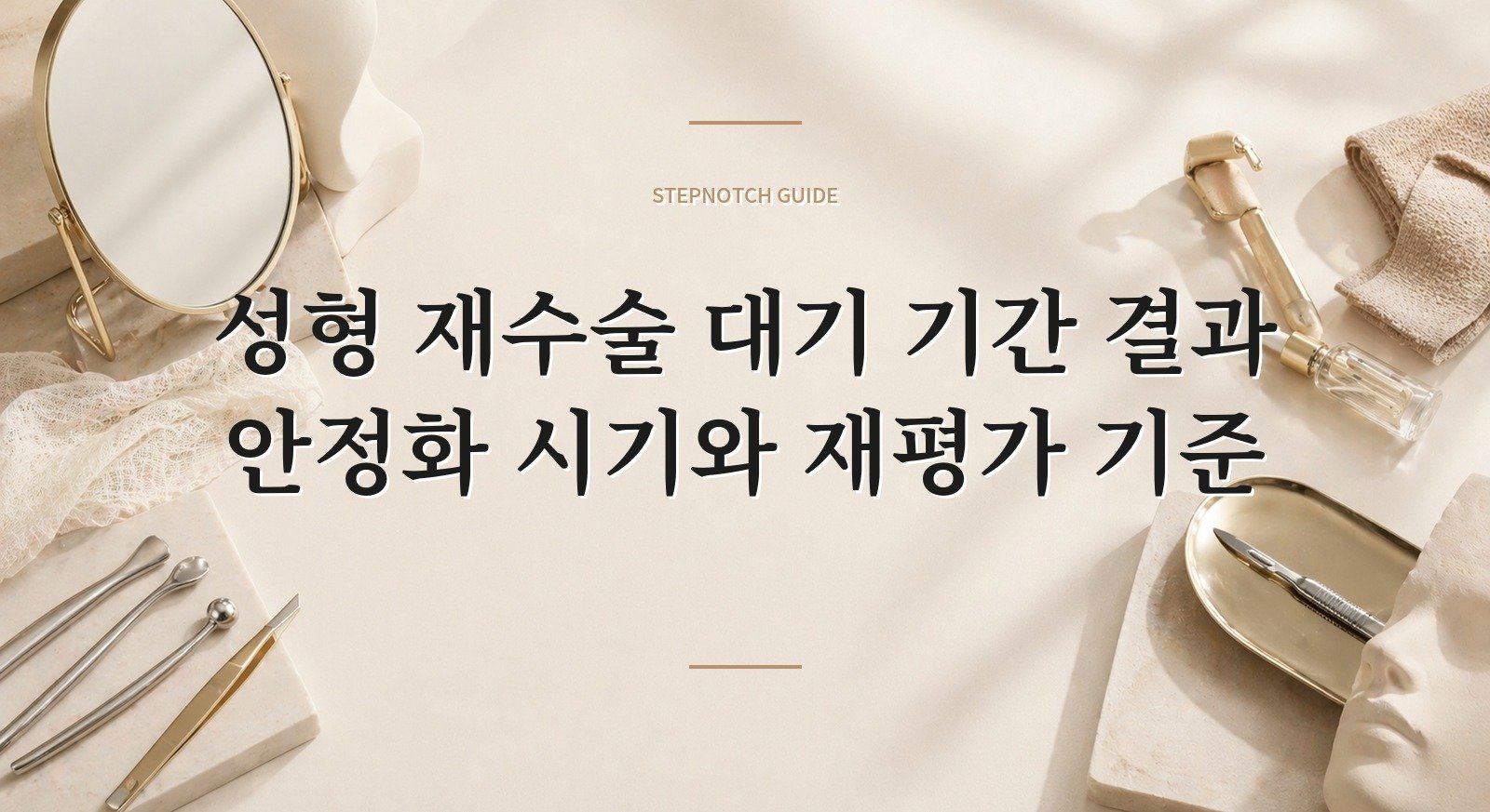 성형 재수술 대기 기간 결과 안정화 시기와 재평가 기준 대표 이미지