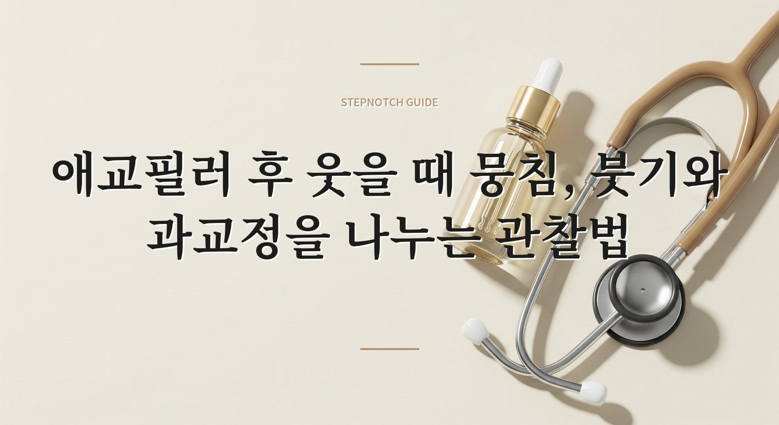 애교필러 후 웃을 때 뭉침, 붓기와 과교정을 나누는 관찰법 핵심 정보