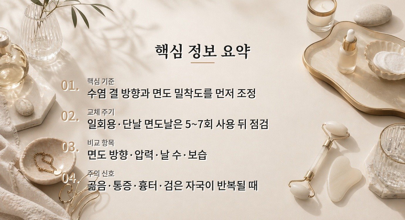 남자 면도 후 인그로운헤어, 털을 바짝 깎을수록 반복될 수 있는 이유 비교 가이드
