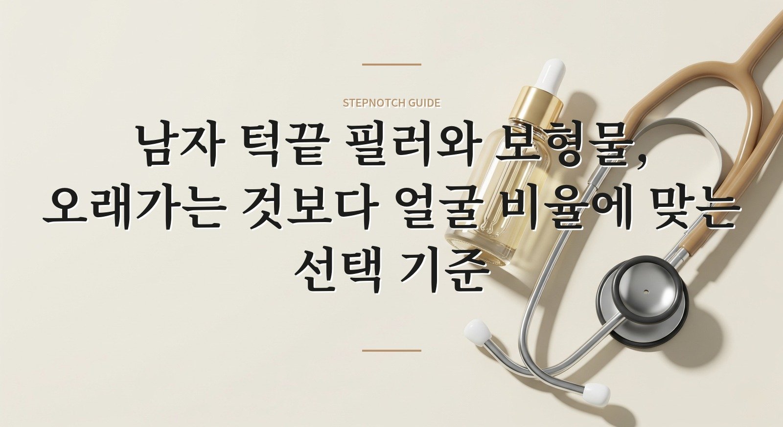 남자 턱끝 필러와 보형물, 오래가는 것보다 얼굴 비율에 맞는 선택 기준 핵심 정보