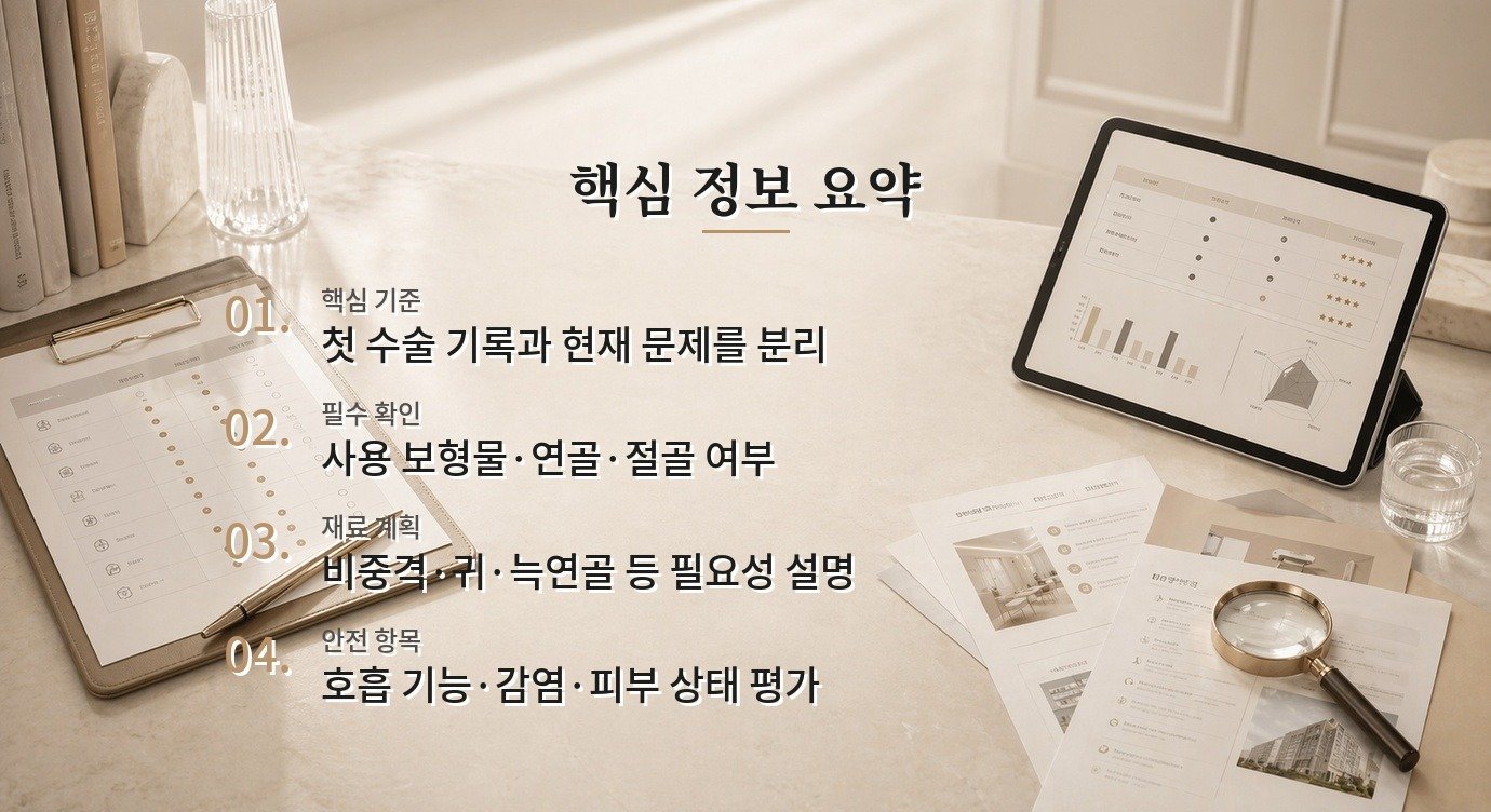 남자 코재수술 병원, 첫 수술 기록과 연골 재료를 먼저 확인하는 이유 비교 가이드
