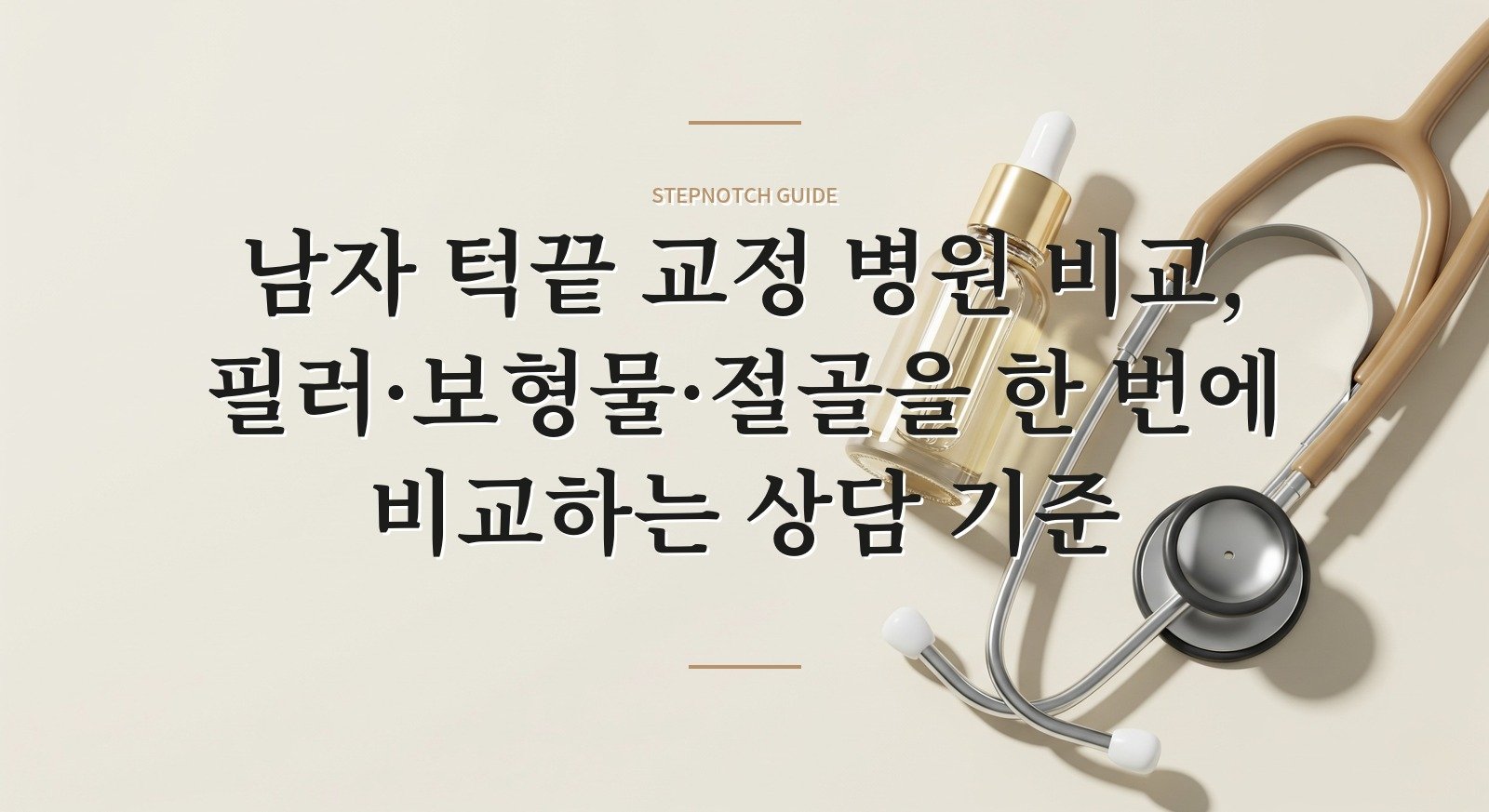 남자 턱끝 교정 병원 비교, 필러·보형물·절골을 한 번에 비교하는 상담 기준 핵심 정보