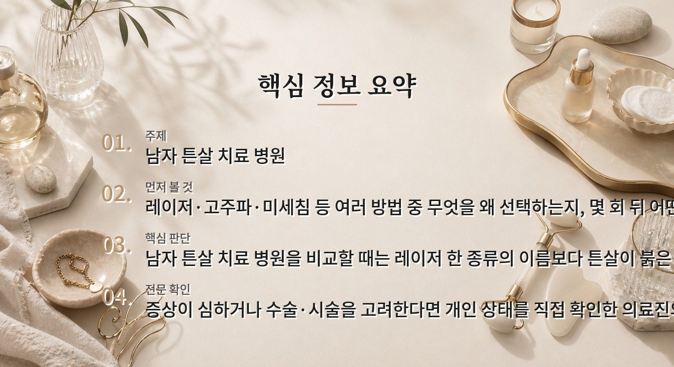 남자 튼살 치료 병원은 어떤 치료 계획을 비교해야 하나요? 비교 가이드