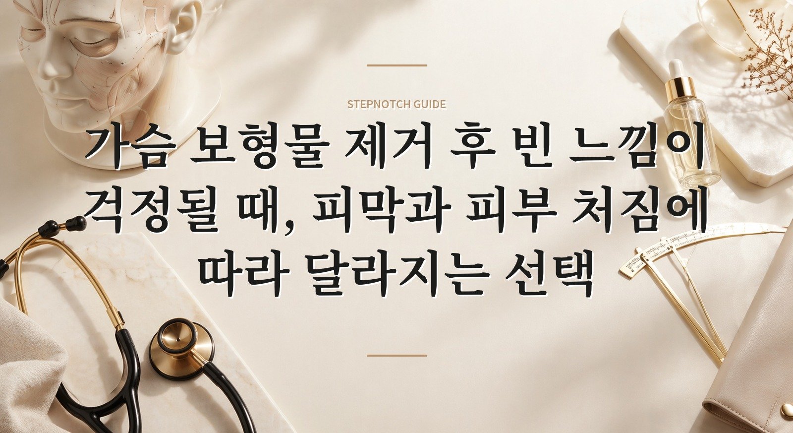 가슴 보형물 제거 후 빈 느낌이 걱정될 때, 피막과 피부 처짐에 따라 달라지는 선택 핵심 정보