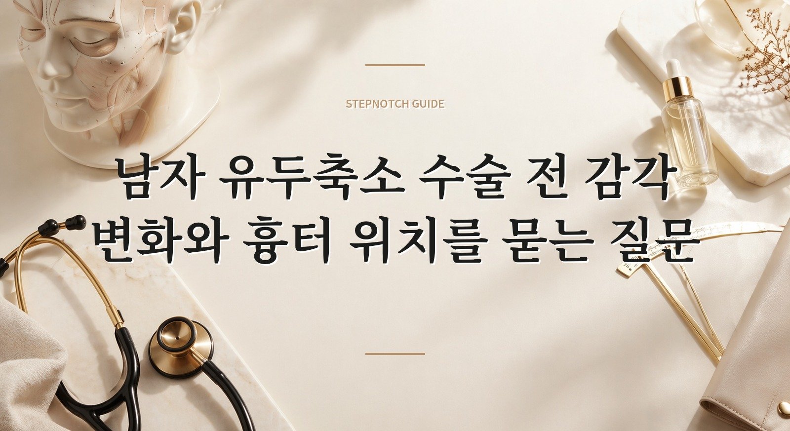 남자 유두축소 수술 전 감각 변화와 흉터 위치를 묻는 질문 핵심 정보