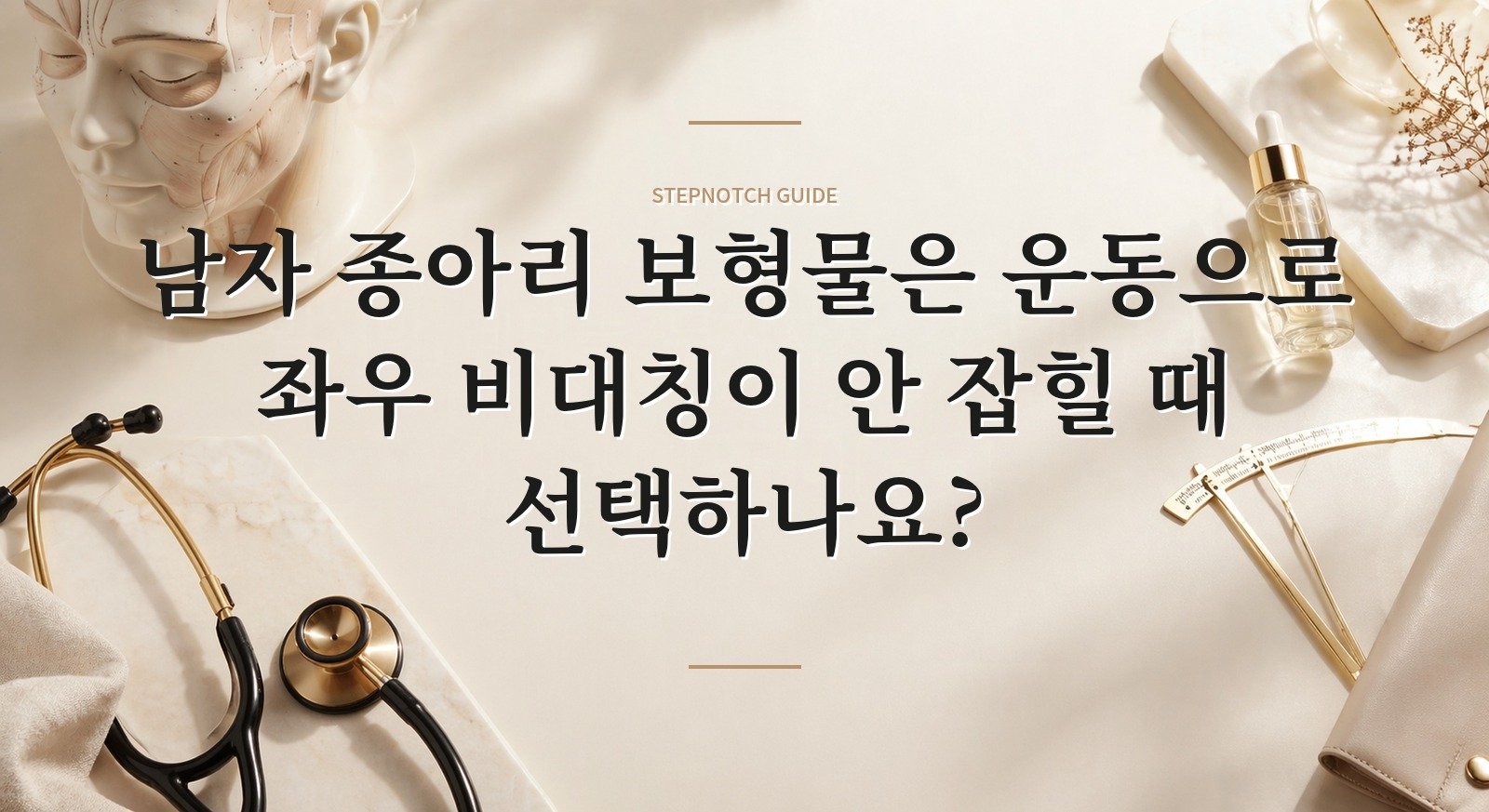 남자 종아리 보형물은 운동으로 좌우 비대칭이 안 잡힐 때 선택하나요? 핵심 정보